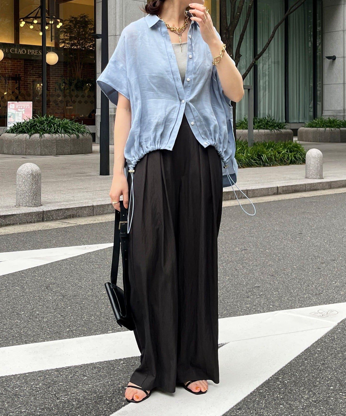 【最愛總選舉】亞麻材質法式襯衫