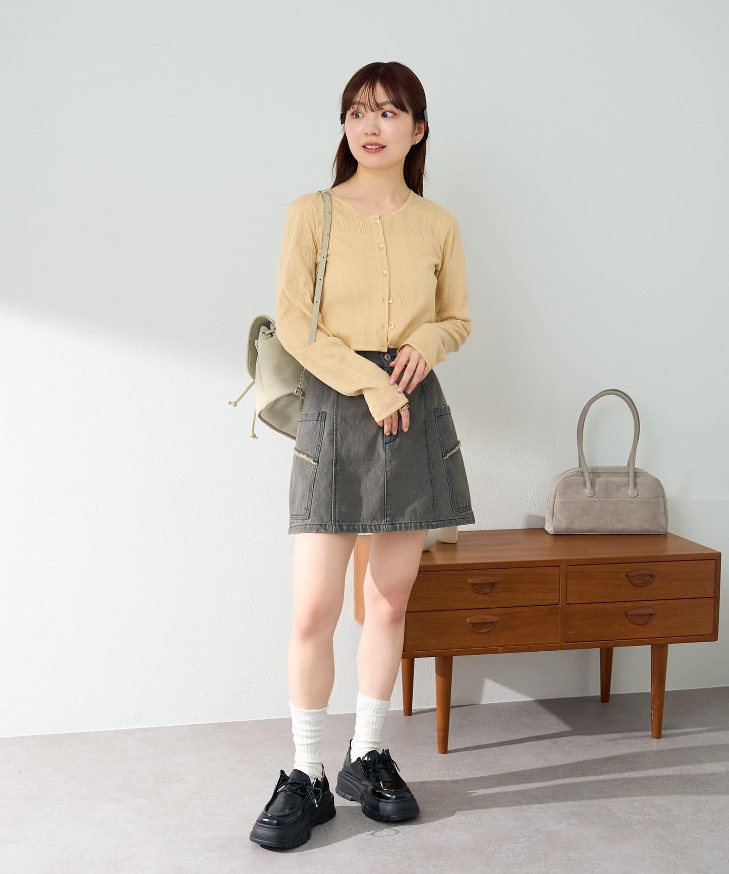 棉質蕾絲小開衫