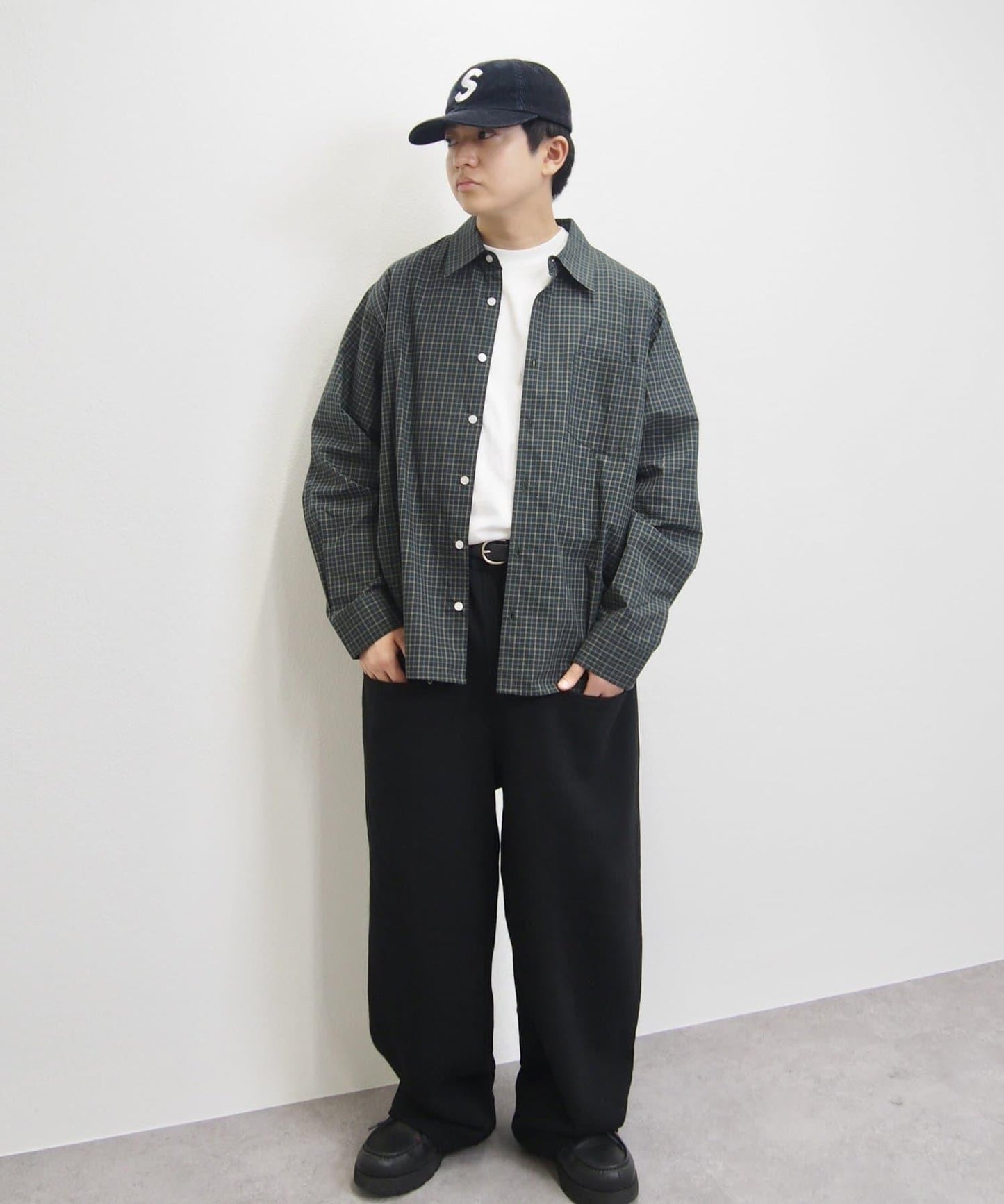 2尺寸/ 斜口袋衛衣休閒褲