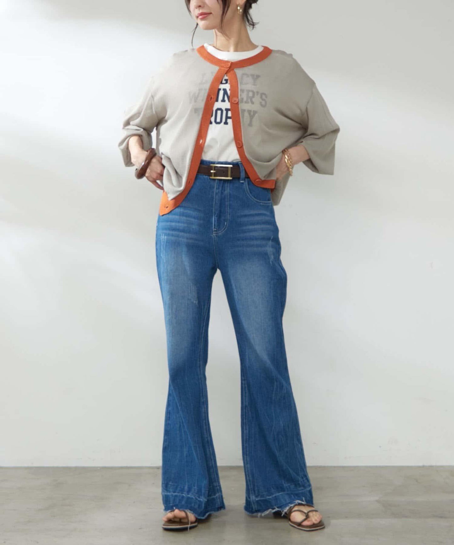 【@kana__18s精選】配色透明針織開衫