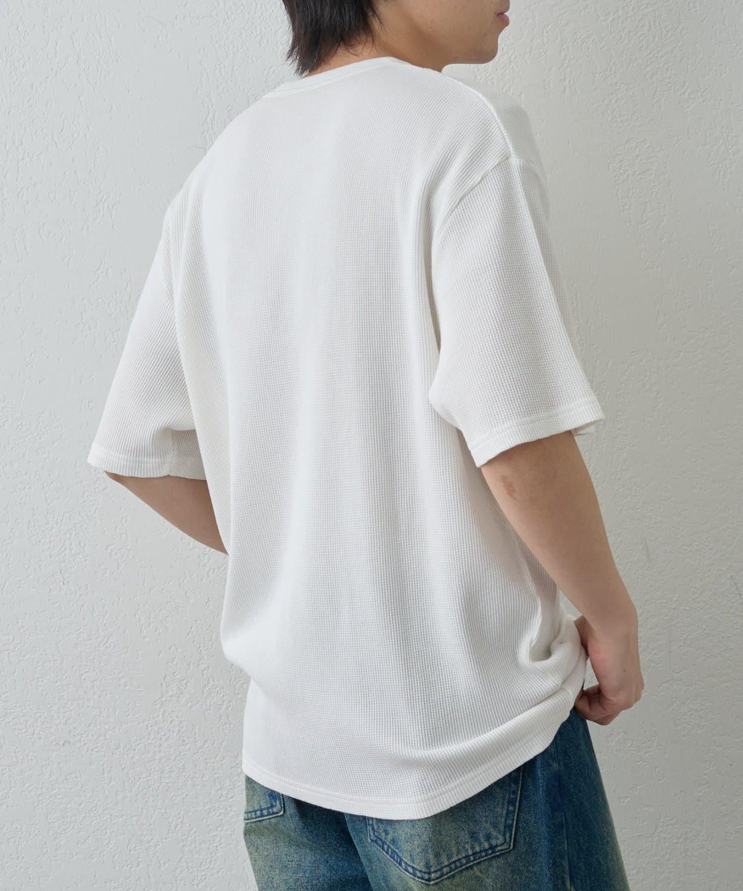 【範例】氣烤華夫餅亨利領T-shirt