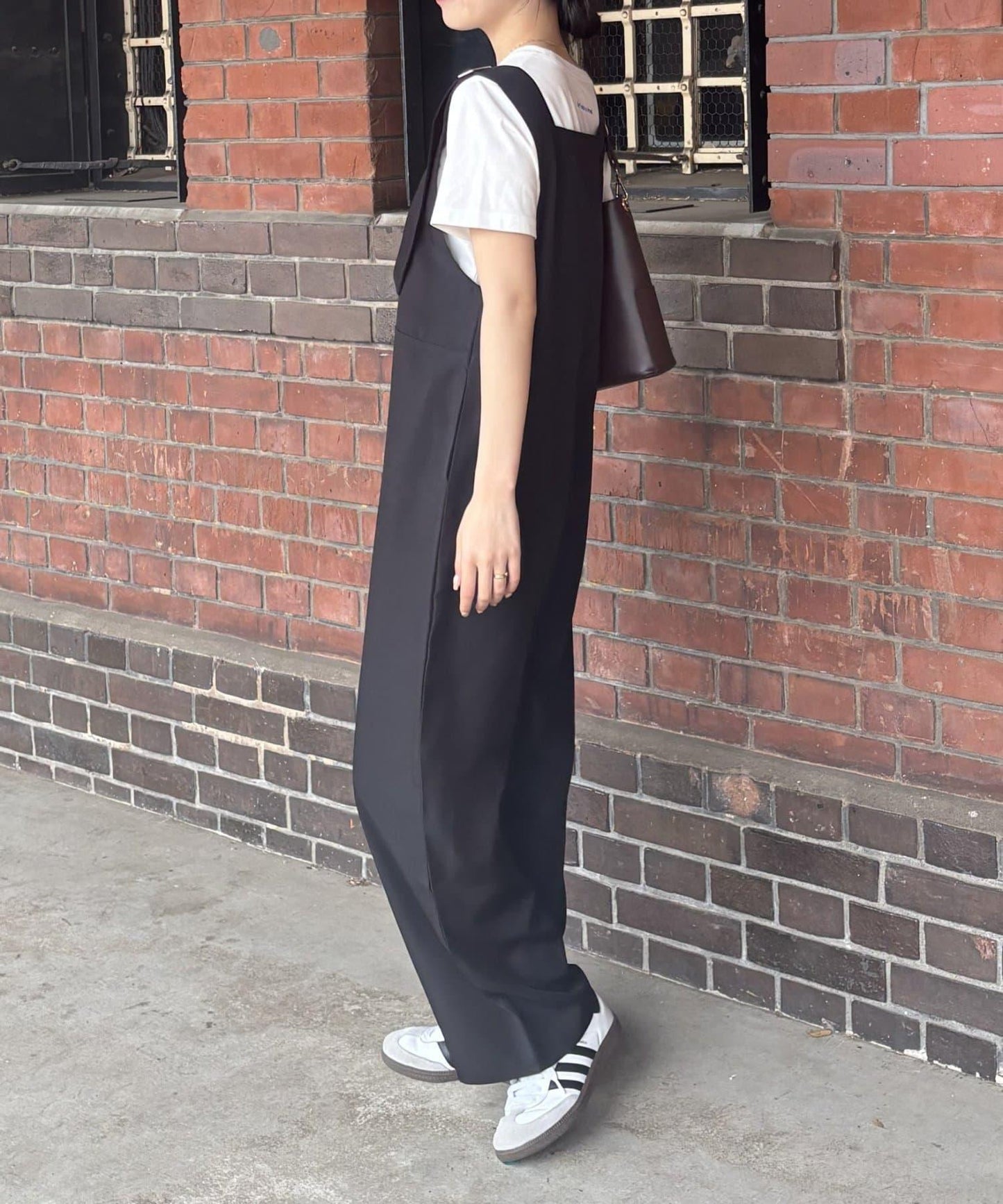 【PIKO企劃 / 網絡限定】亞麻風連體褲