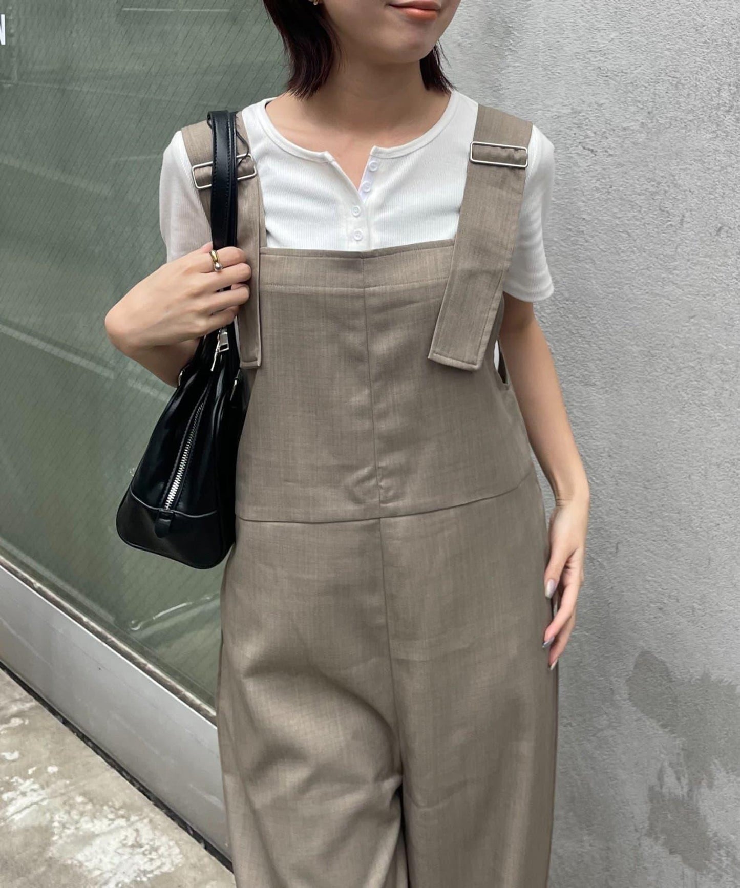 【PIKO企劃 / 網絡限定】亞麻風連體褲