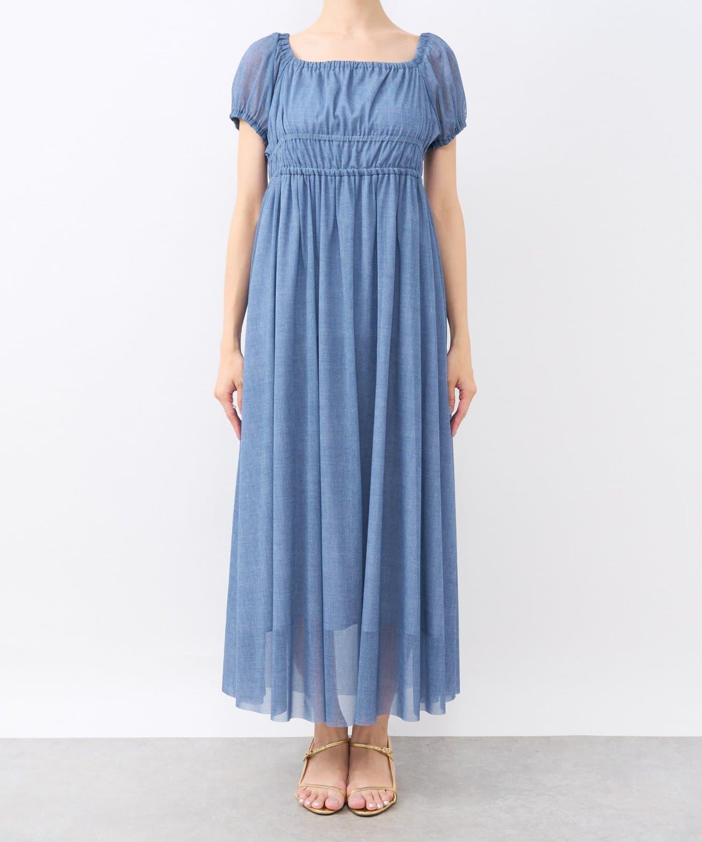 【La boutique BonBon】牛仔風網紗連衣裙