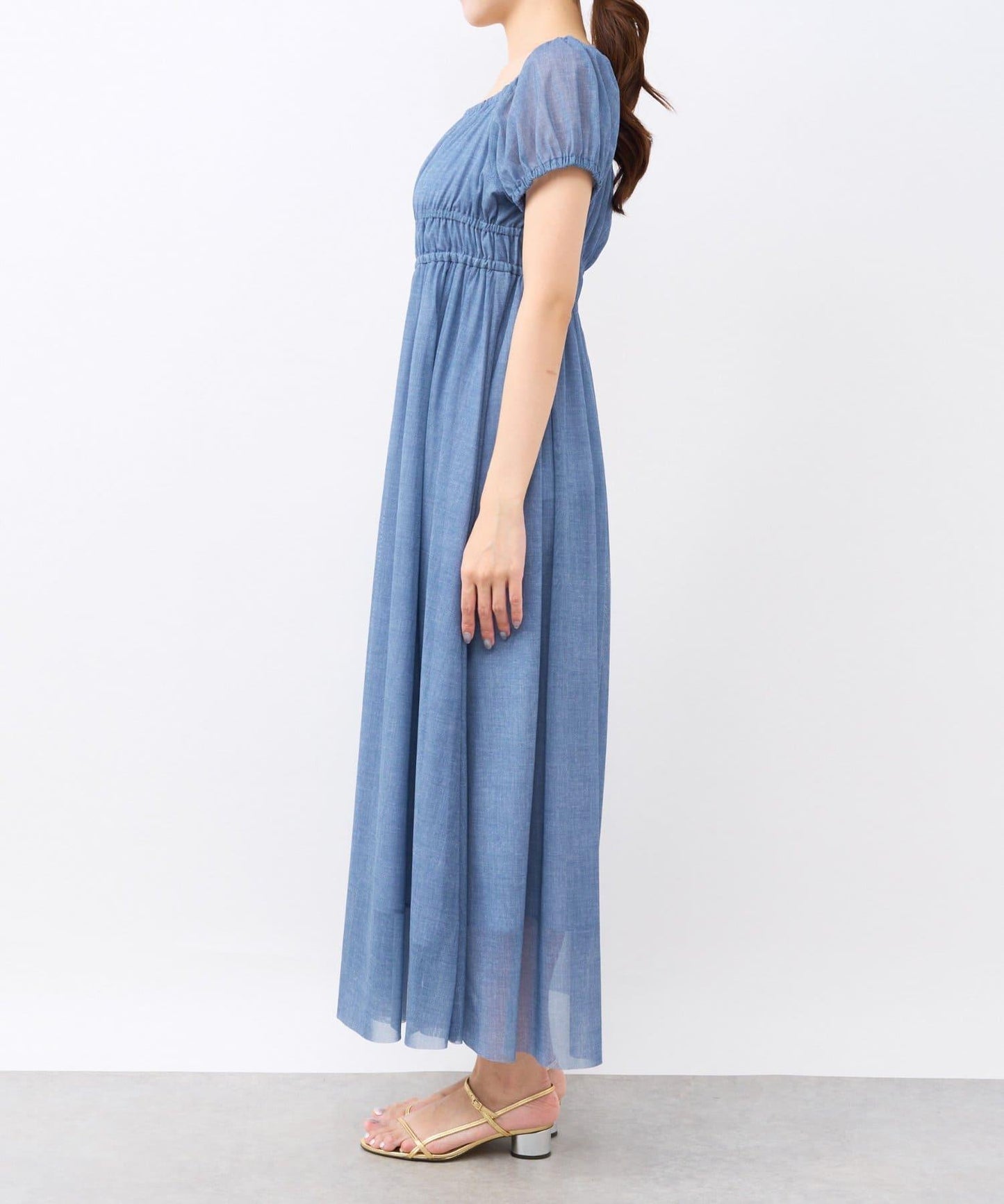【La boutique BonBon】牛仔風網紗連衣裙