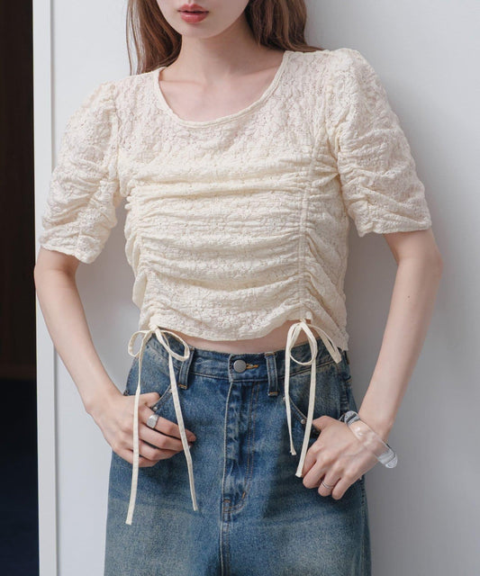 泡泡賽跑花朵上衣