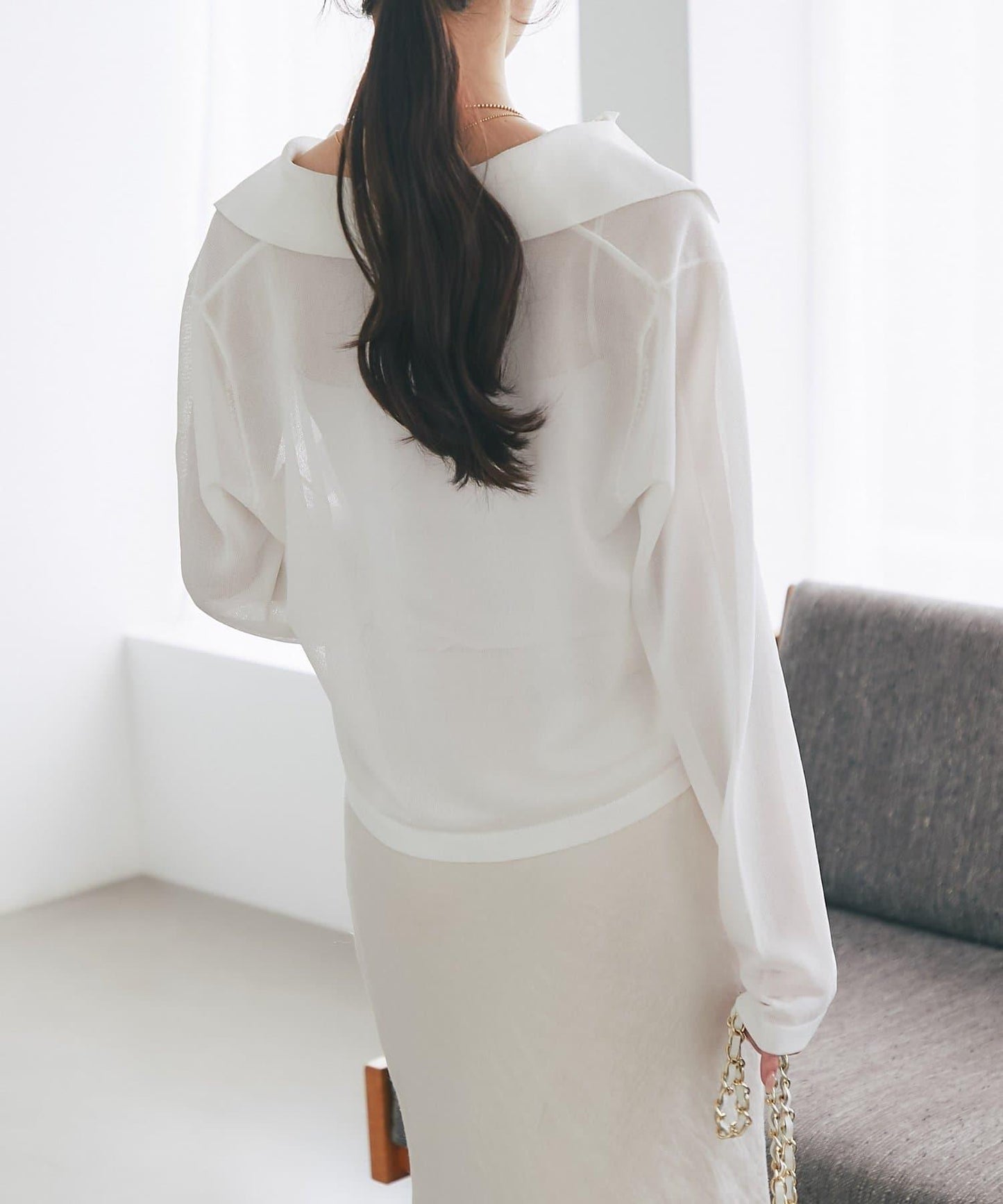 高扭透氣針織夾克開衫