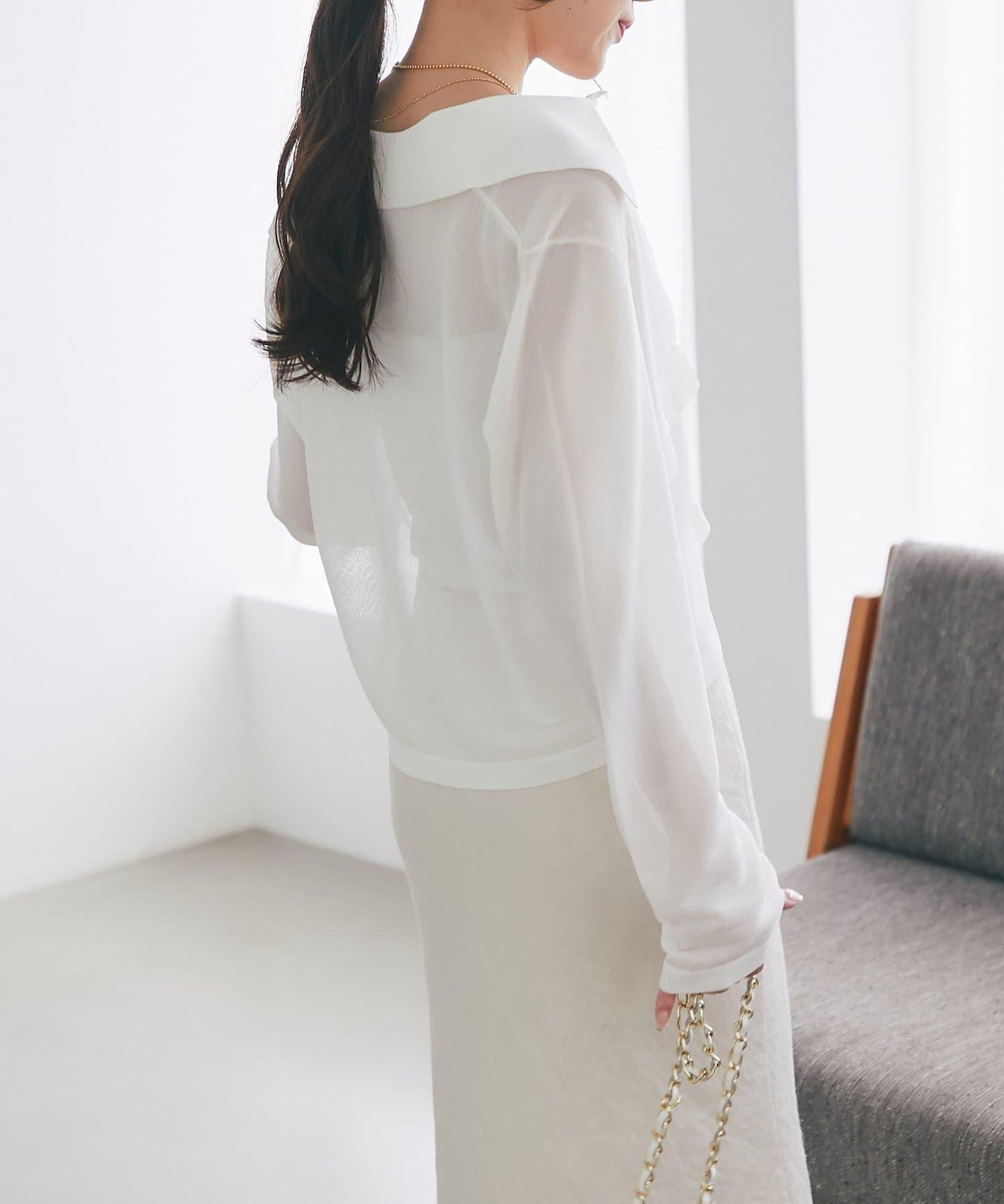 高扭透氣針織夾克開衫