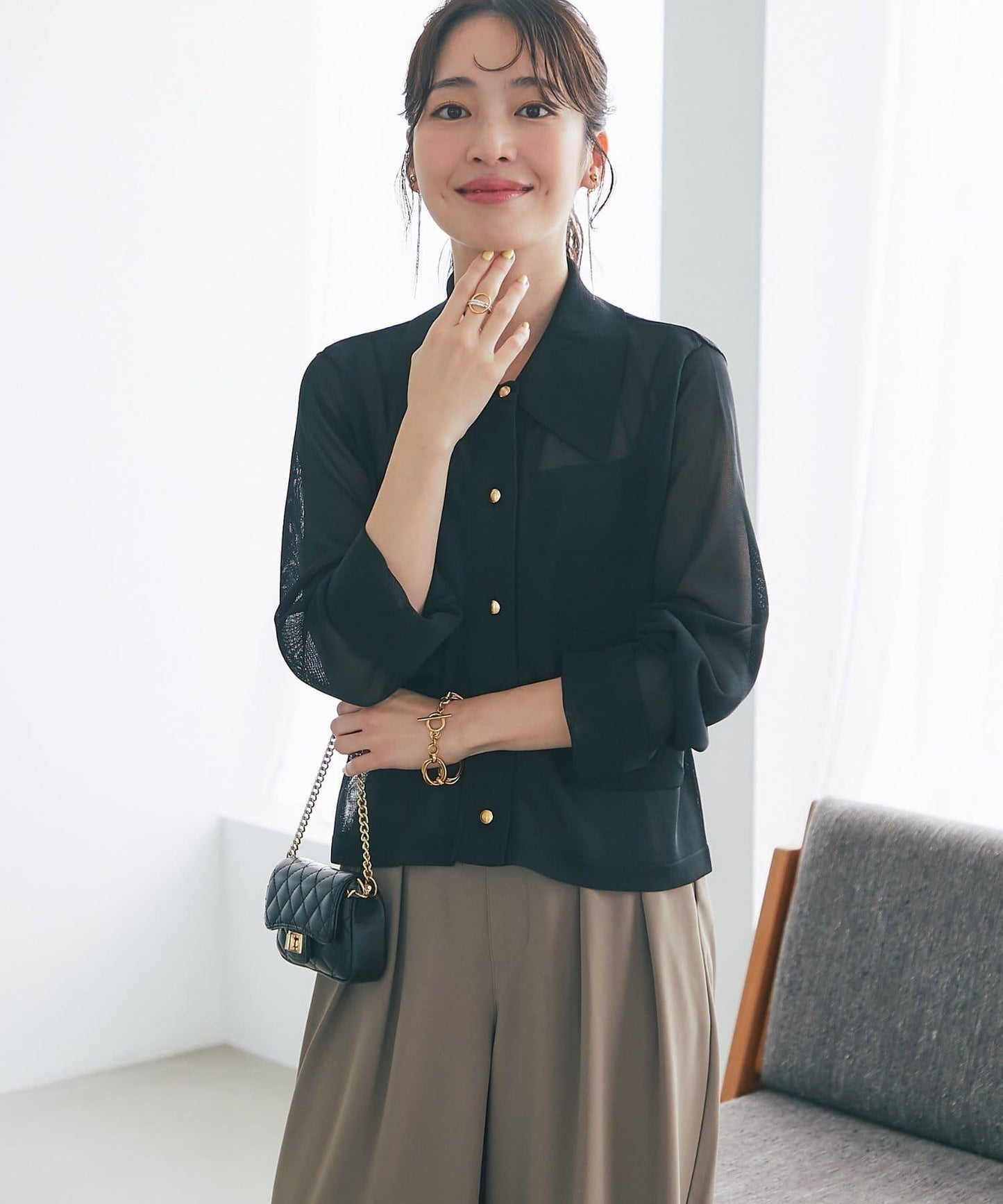 高扭透氣針織夾克開衫