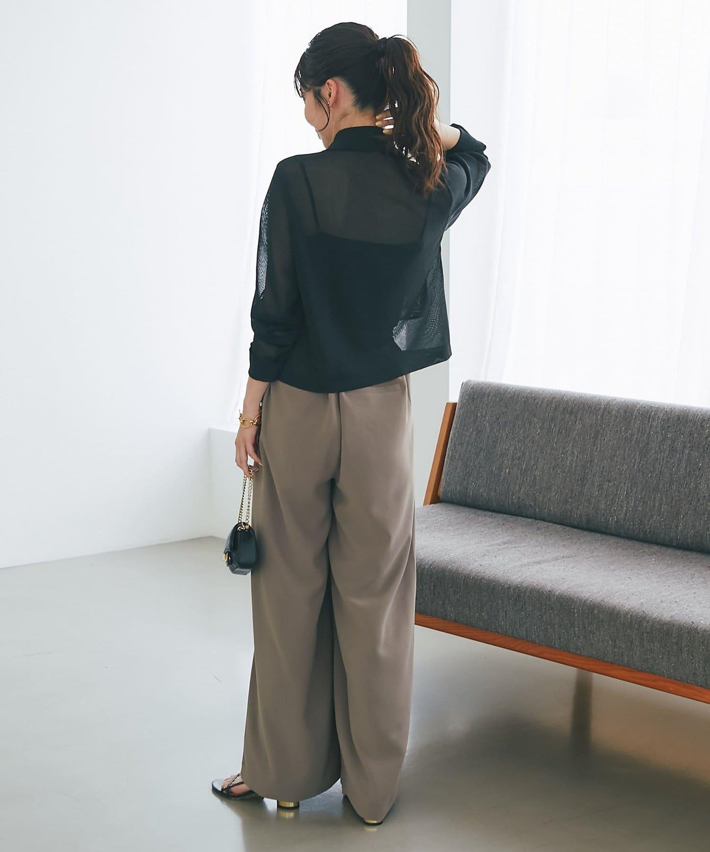 高扭透氣針織夾克開衫