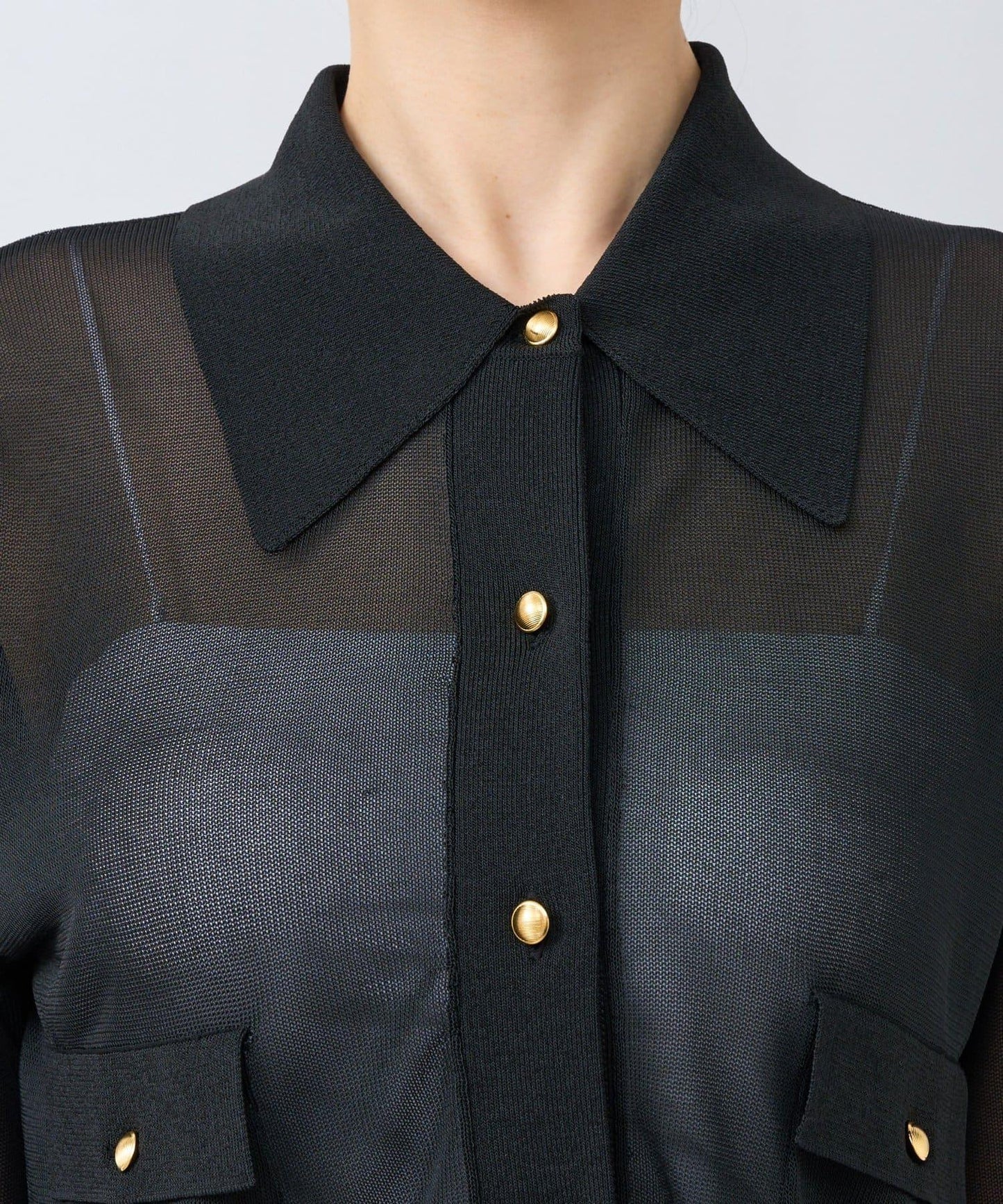 高扭透氣針織夾克開衫