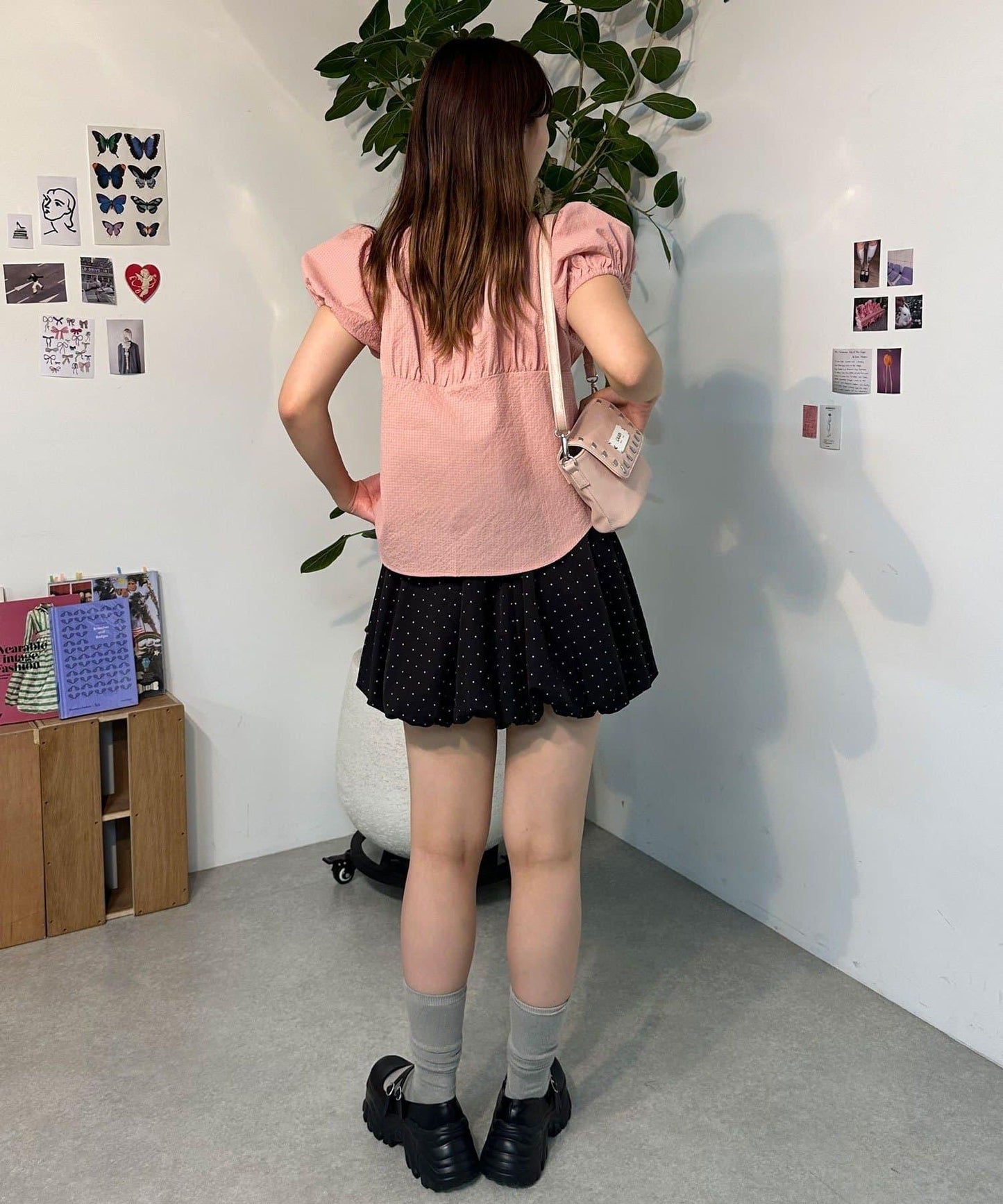 【中性款】泡泡袖蝴蝶結襯衫