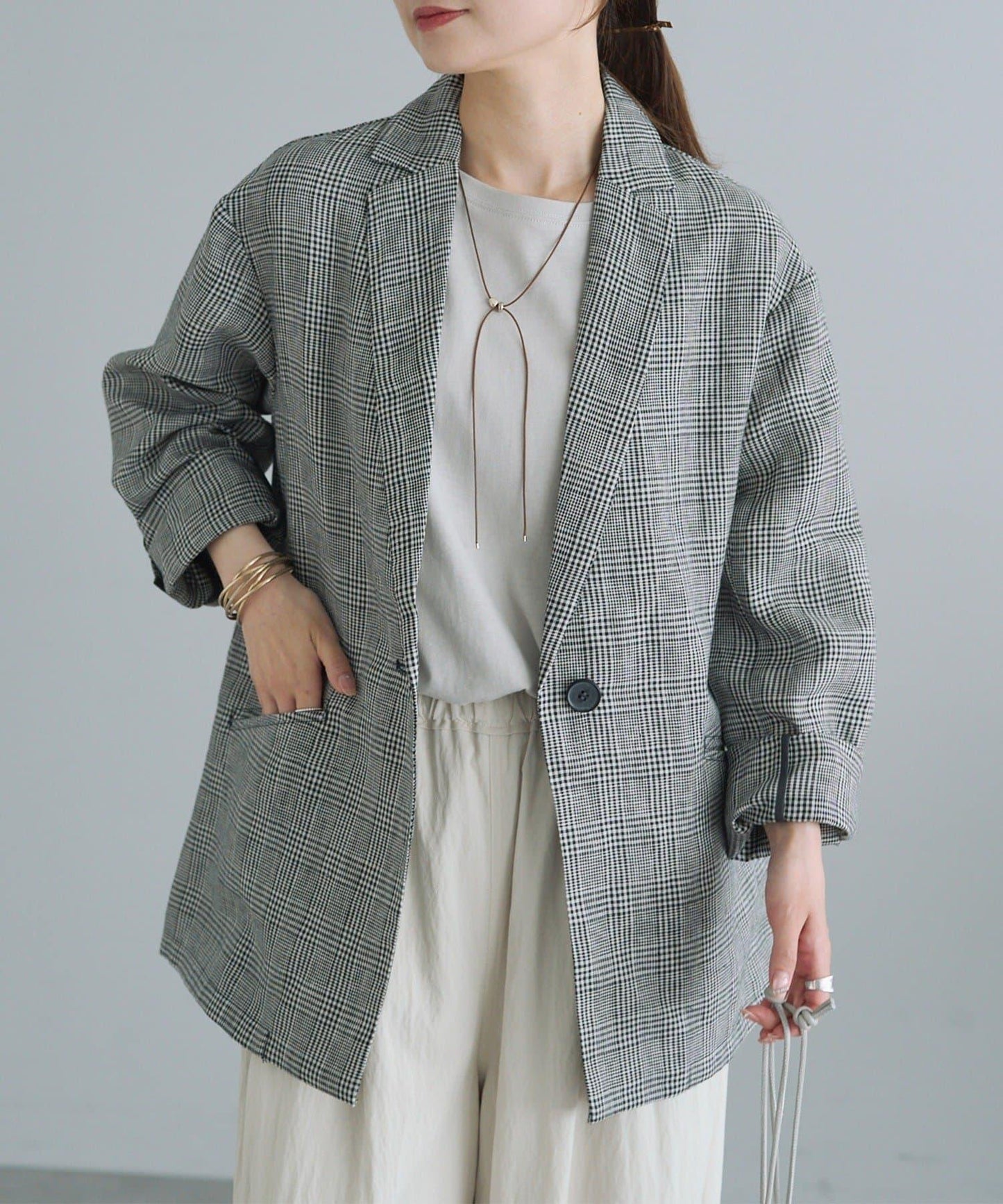亞麻燈芯絨夾克