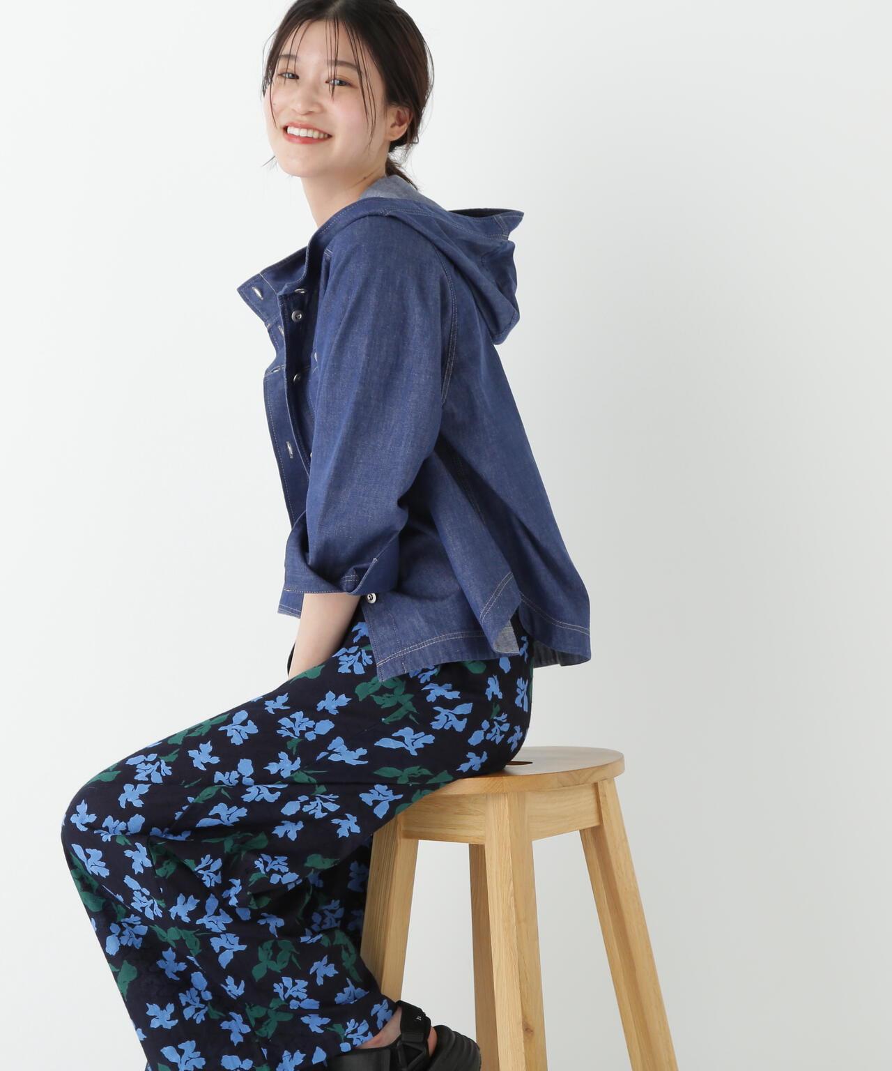【限定】輕薄牛仔帽衫