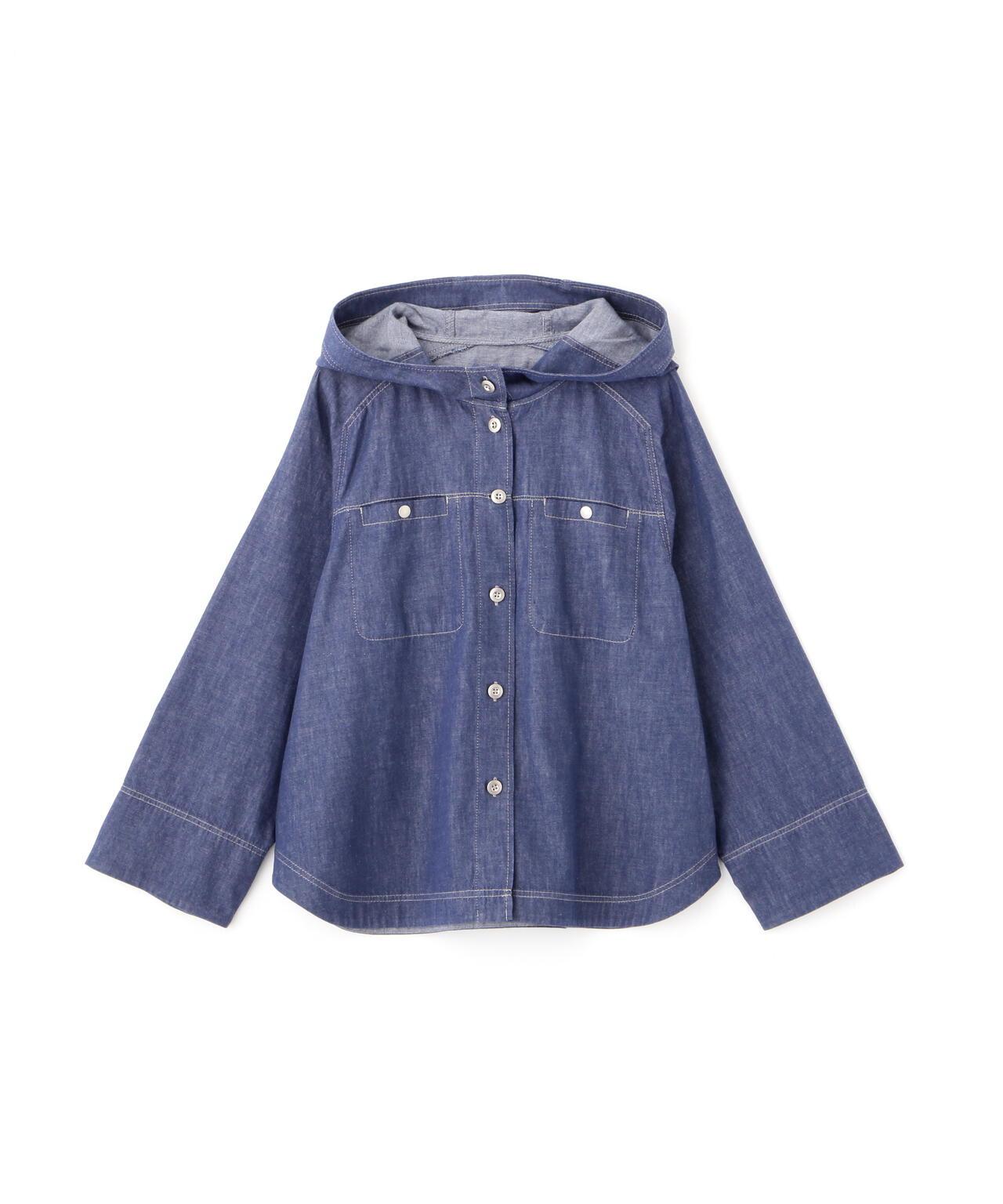 【限定】輕薄牛仔帽衫