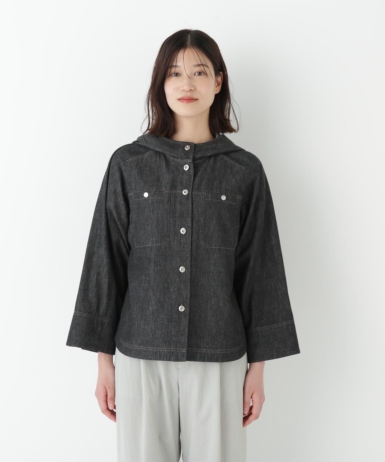 【限定】輕薄牛仔帽衫