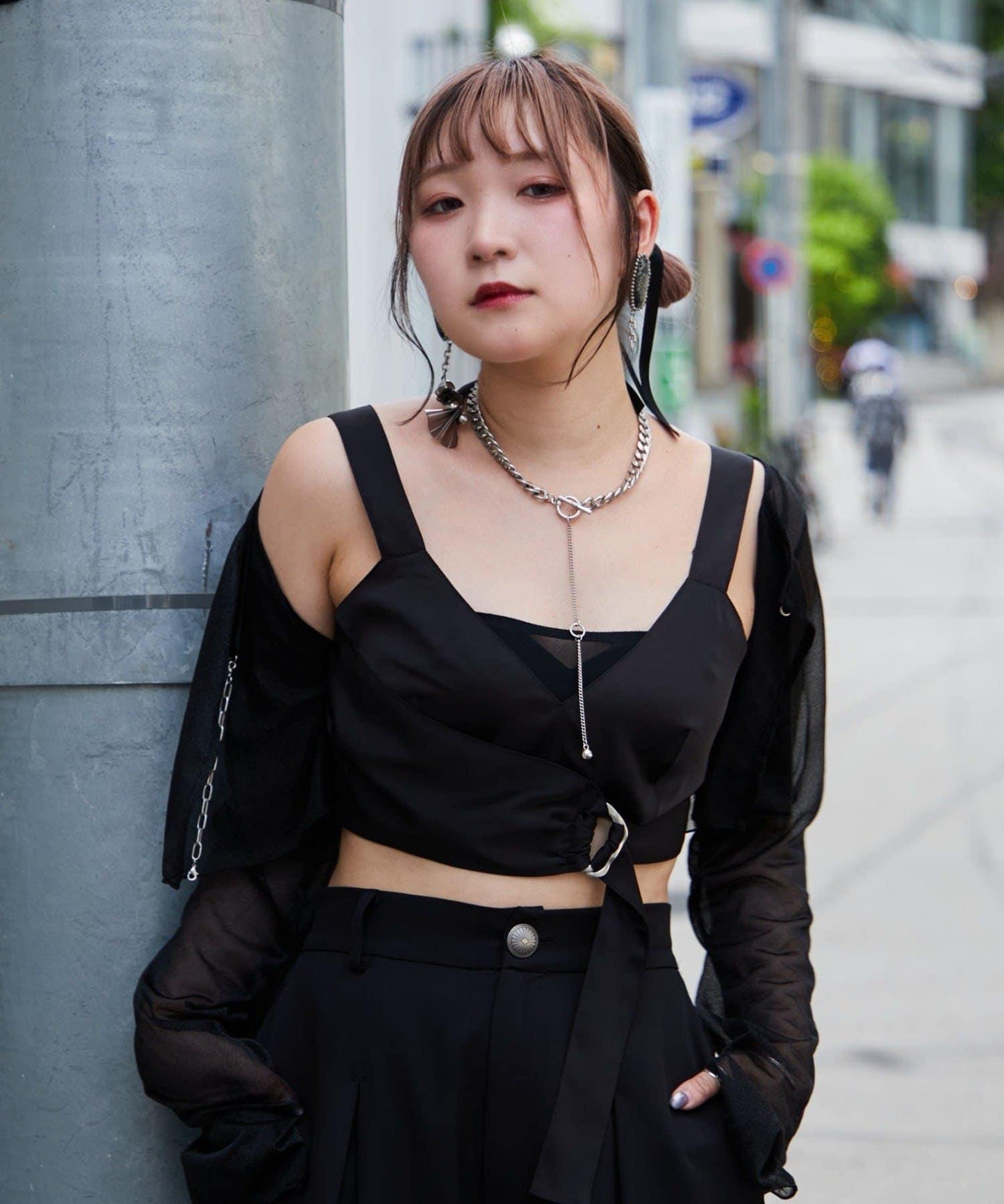 【Mavie..7】不對稱緞面背心