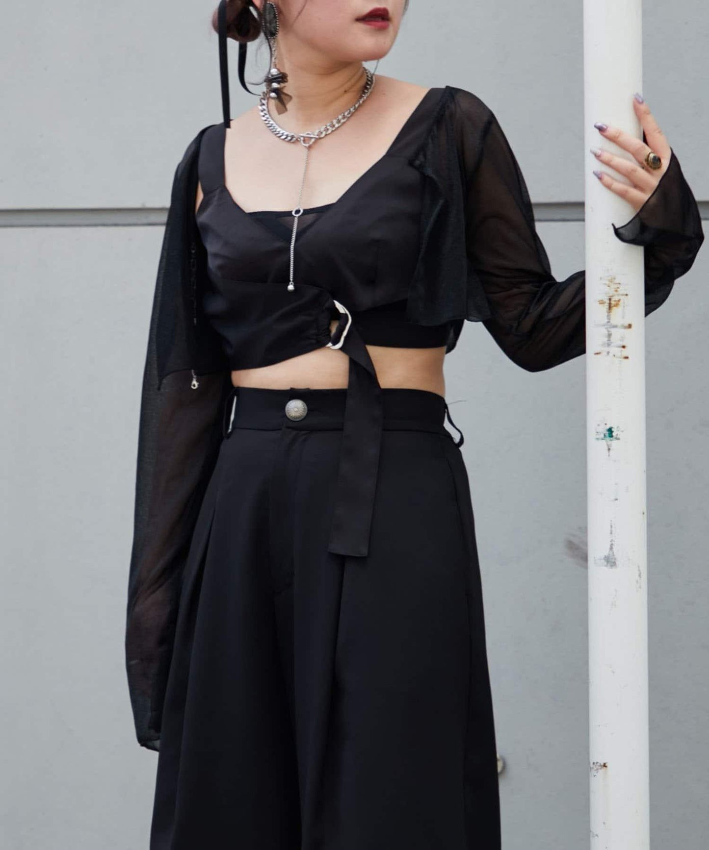 【Mavie..7】不對稱緞面背心