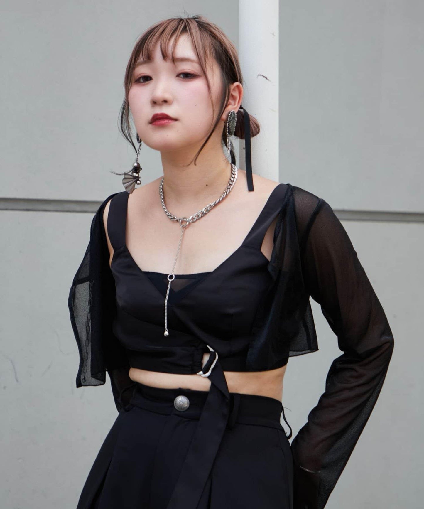 【Mavie..7】不對稱緞面背心