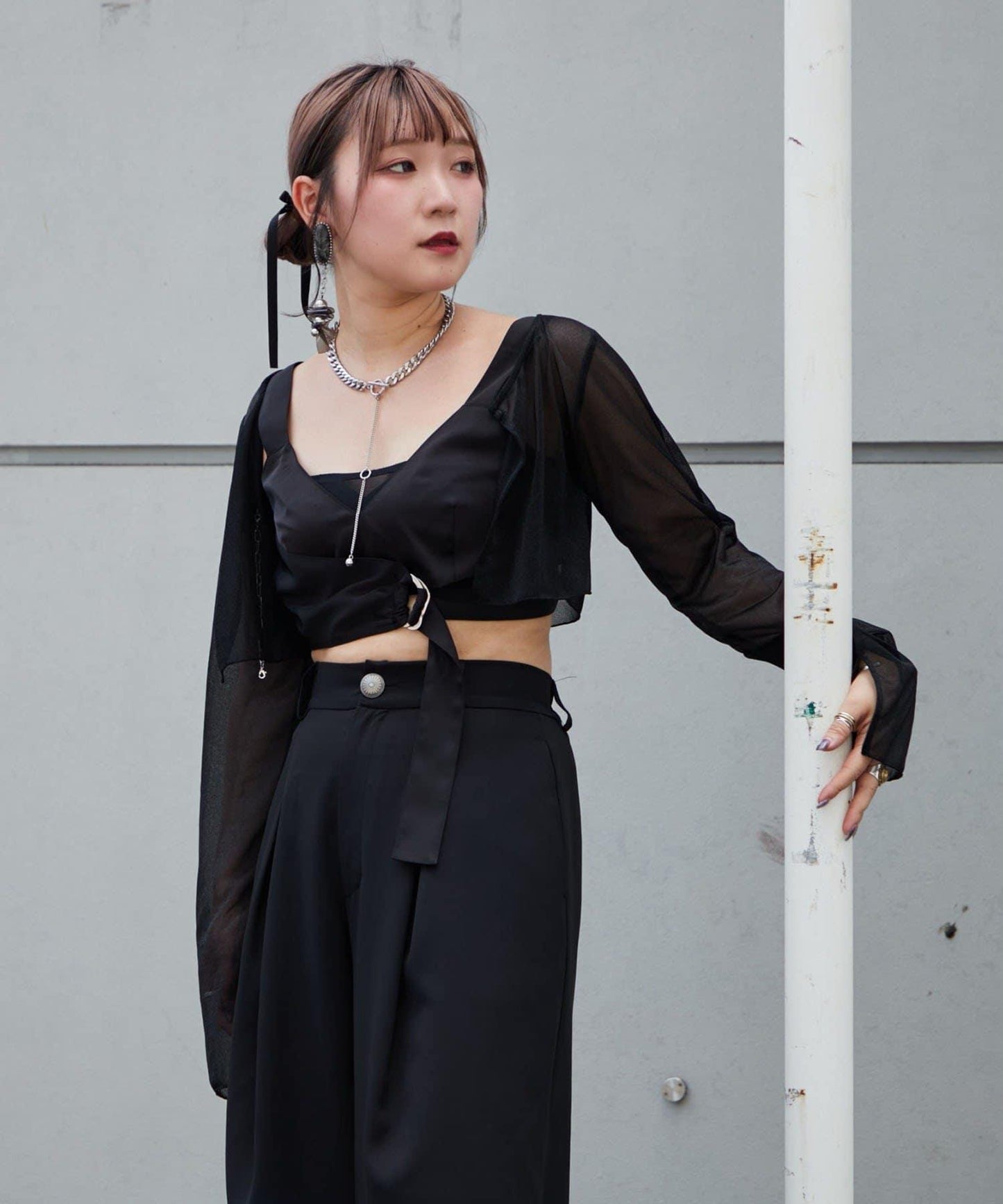 【Mavie..7】不對稱緞面背心