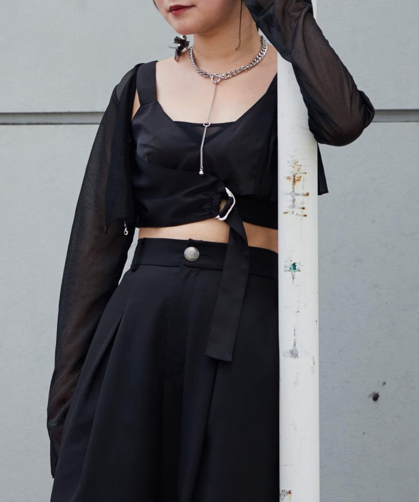 【Mavie..7】不對稱緞面背心