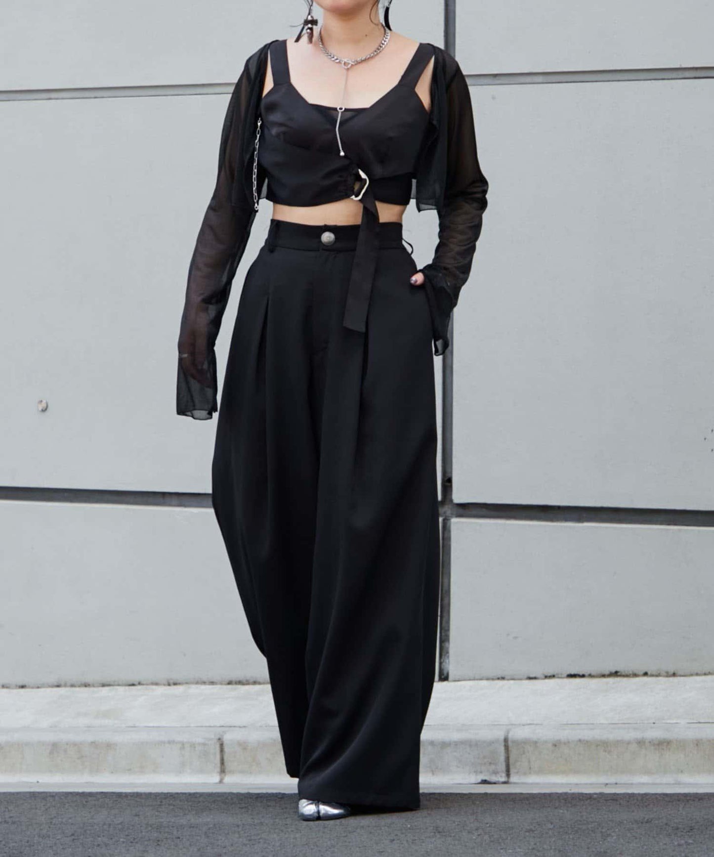 【Mavie..7】不對稱緞面背心