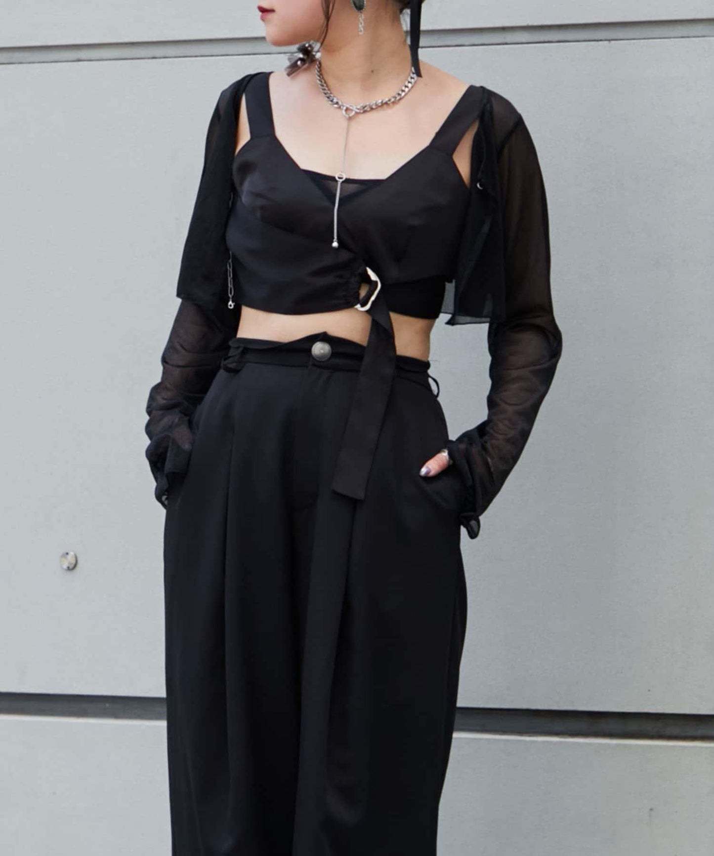 【Mavie..7】不對稱緞面背心