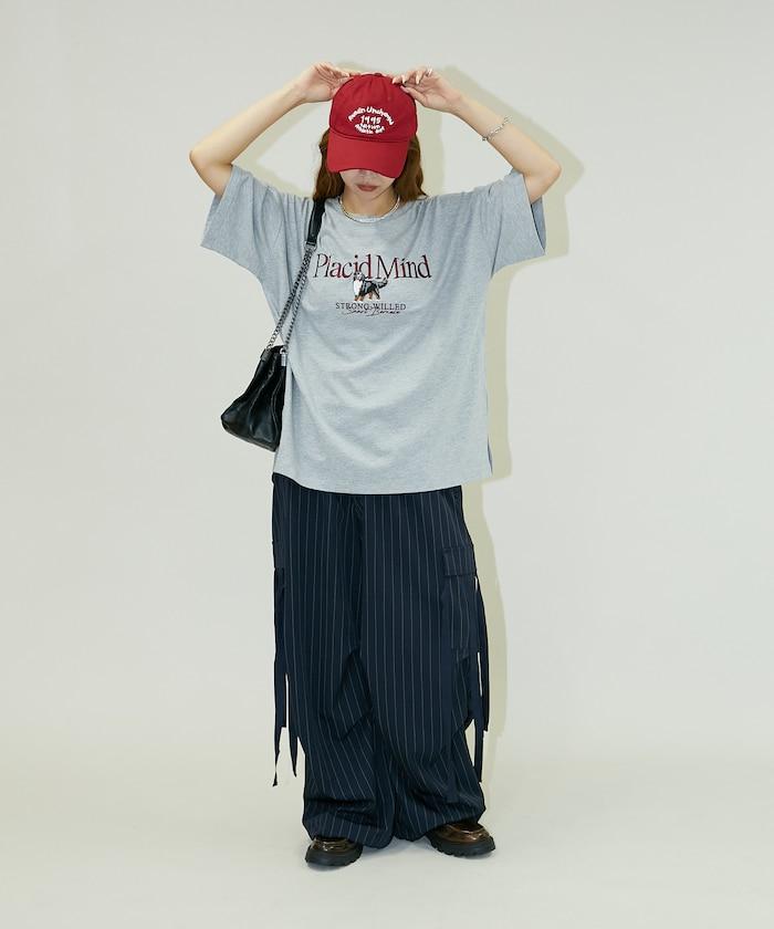 狗 刺繡 標誌 T恤