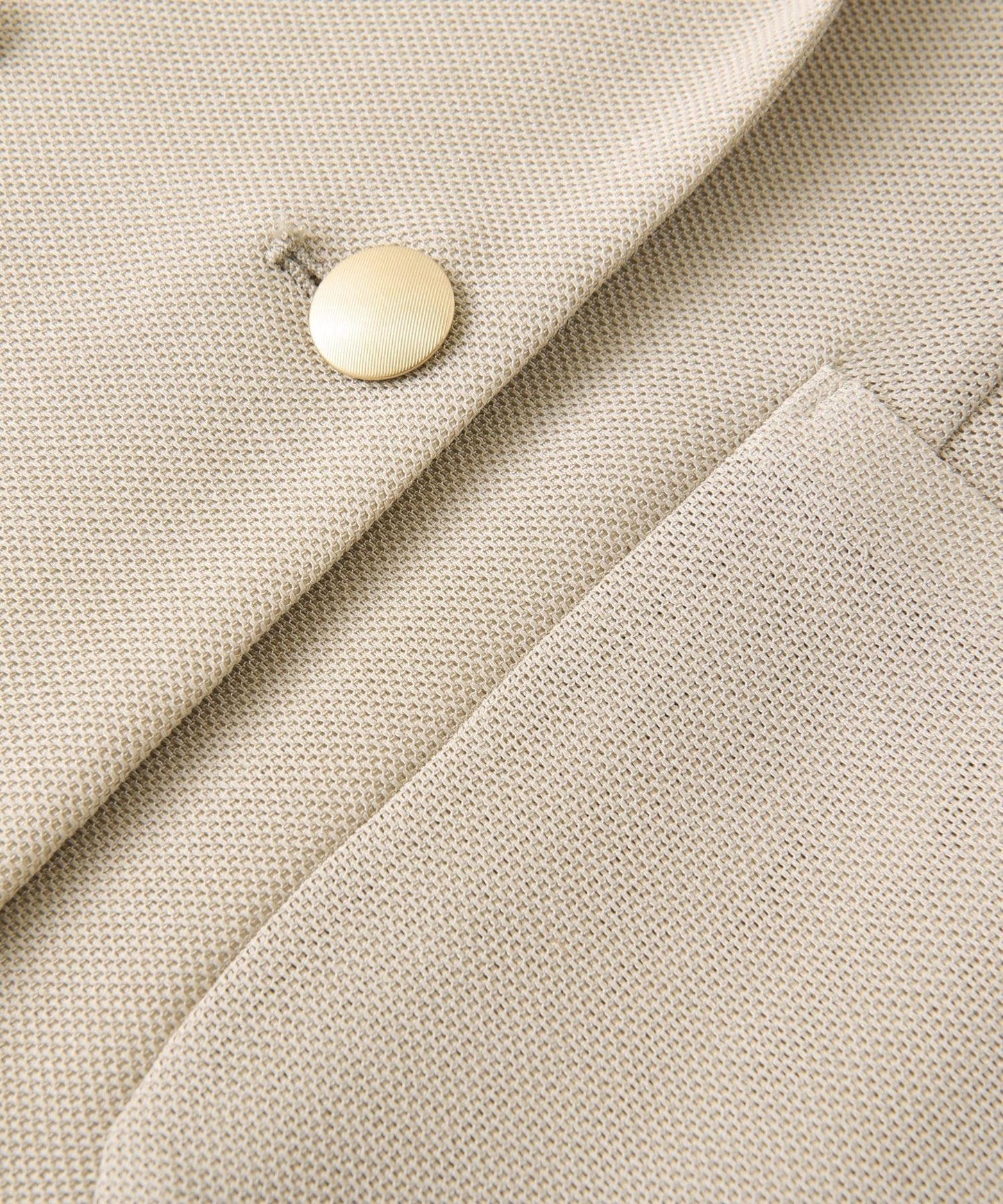 【人氣員工miki監修】網眼金屬鈕釦亮面夾克