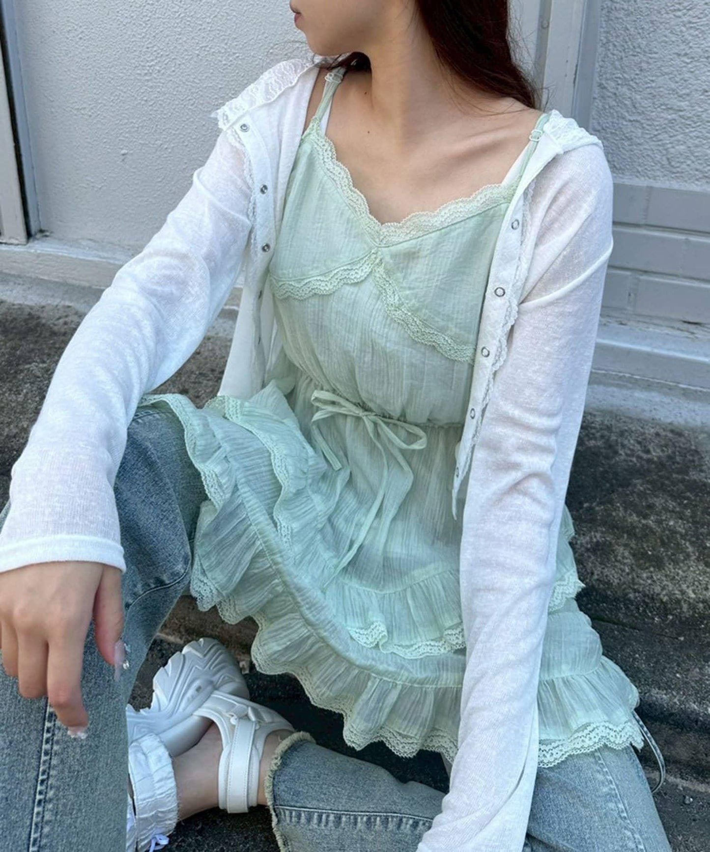長款吊帶上衣