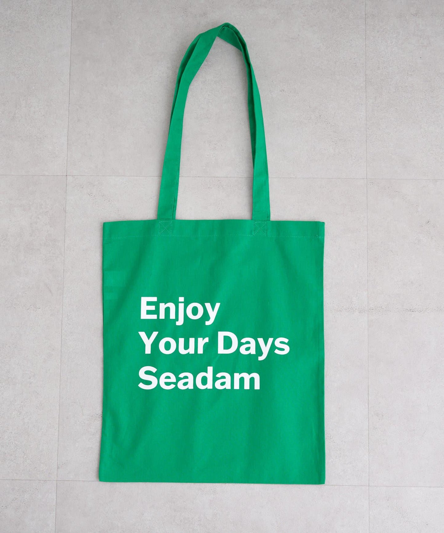 【SEADAM】〈男女通用〉信息印花手提包