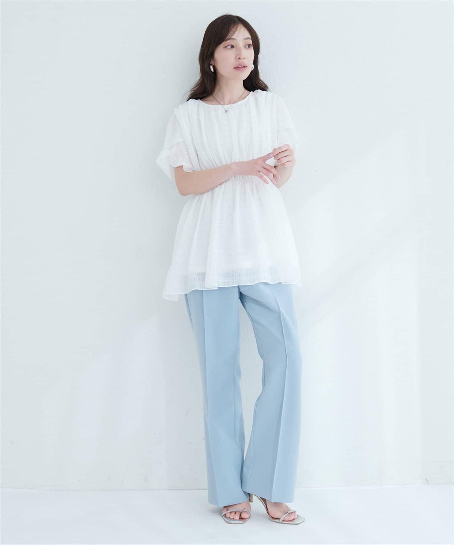 【osono】高腰修身喇叭褲