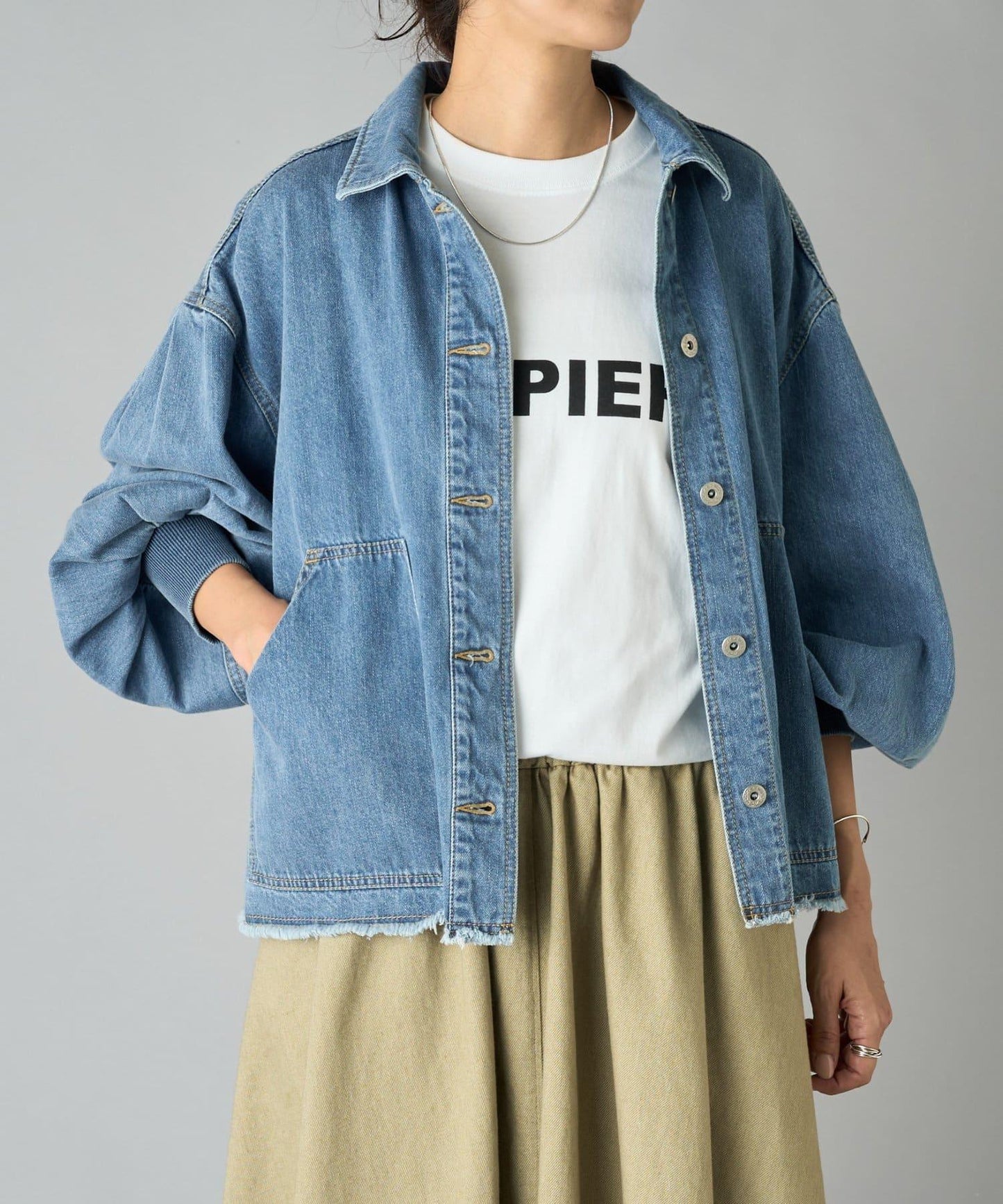 《FRIPIER》袖口護套連體褲