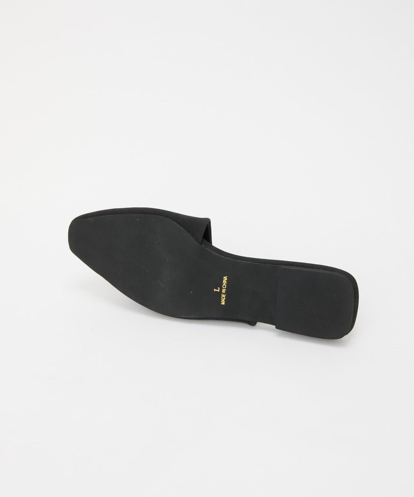 不對稱仿麂皮露趾拖鞋