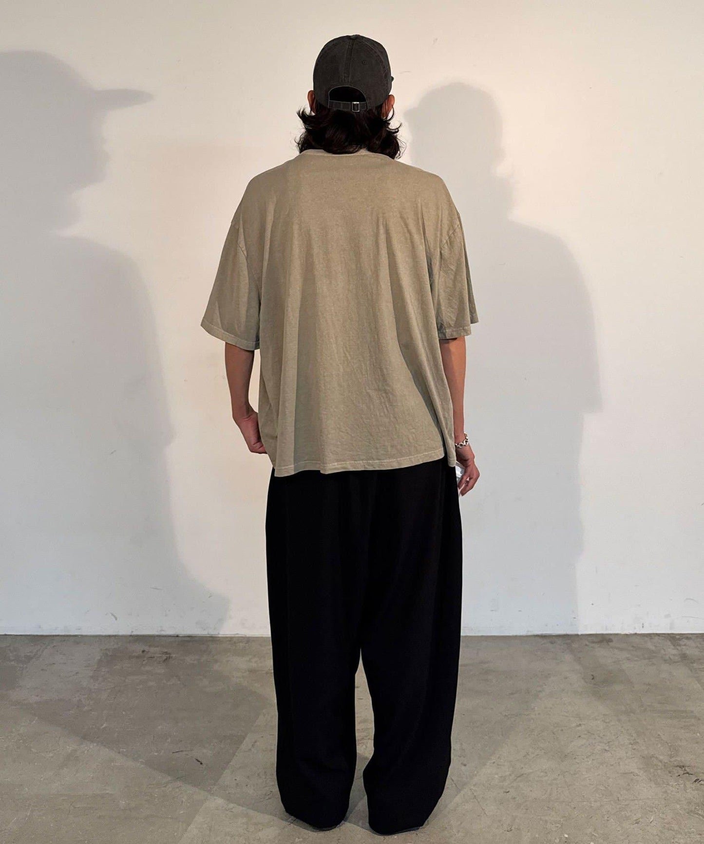 條紋修身超染T恤