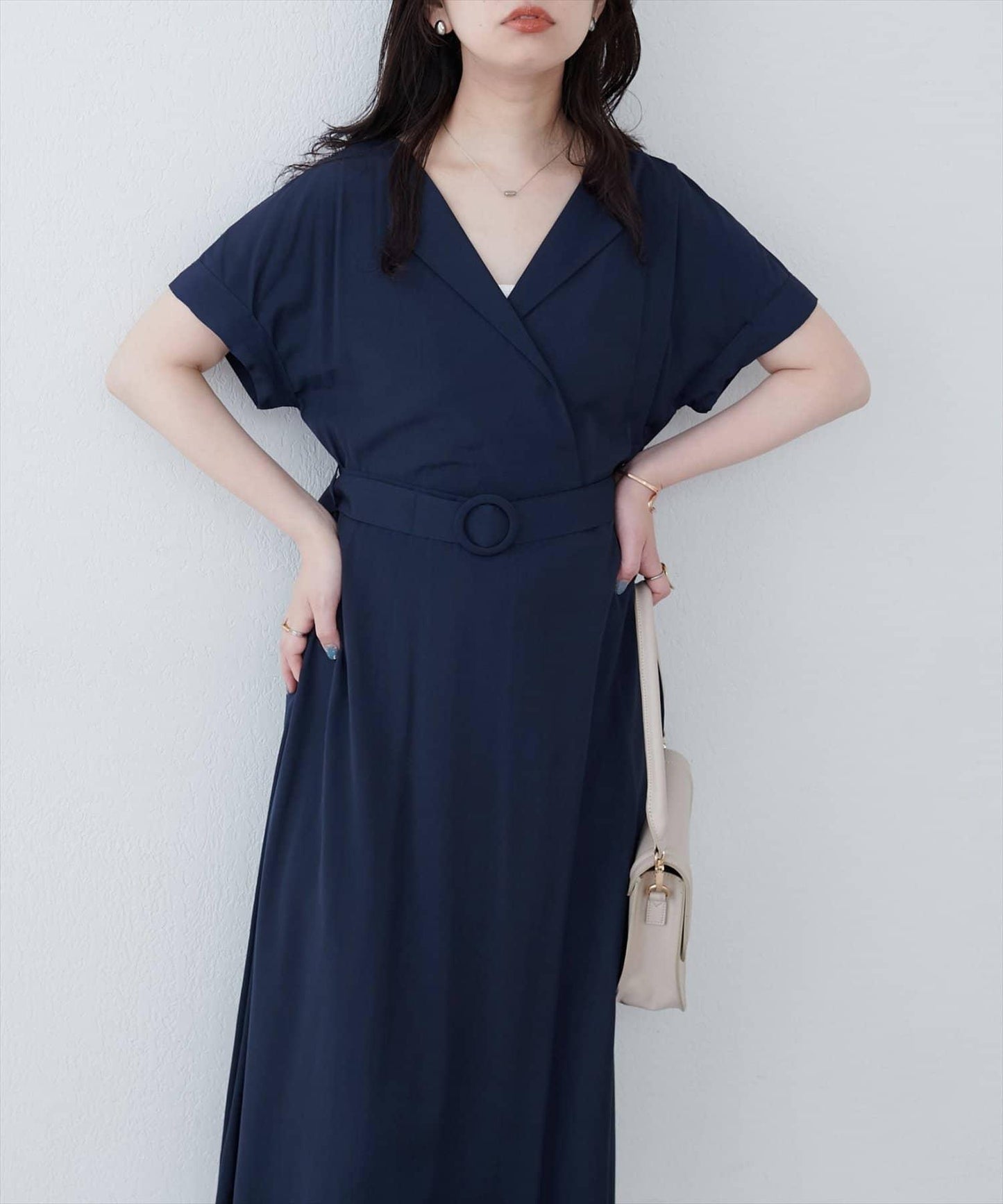 【限定】三角形領連衣裙