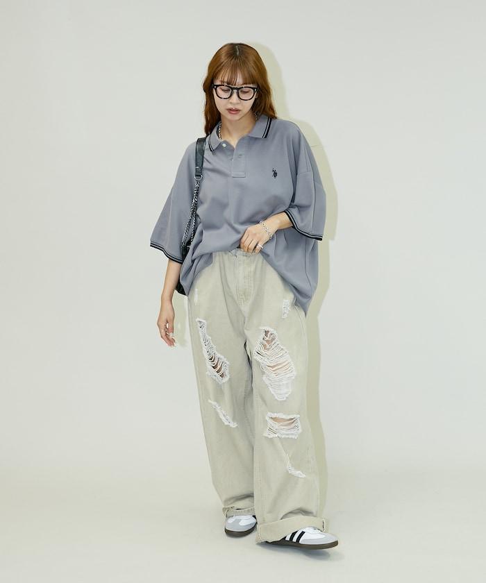 聯名 鹿子紋立領Polo衫【限定推出】