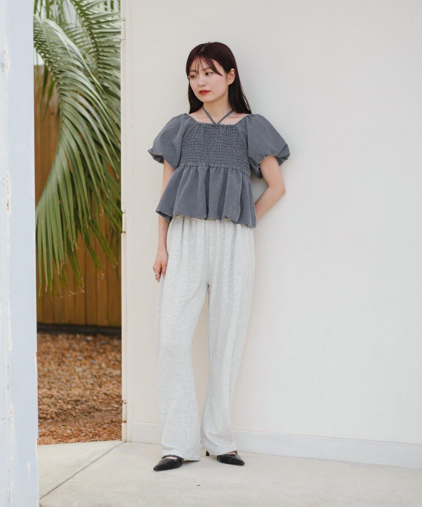 【2WAY/4色展開】氣球袖上衣