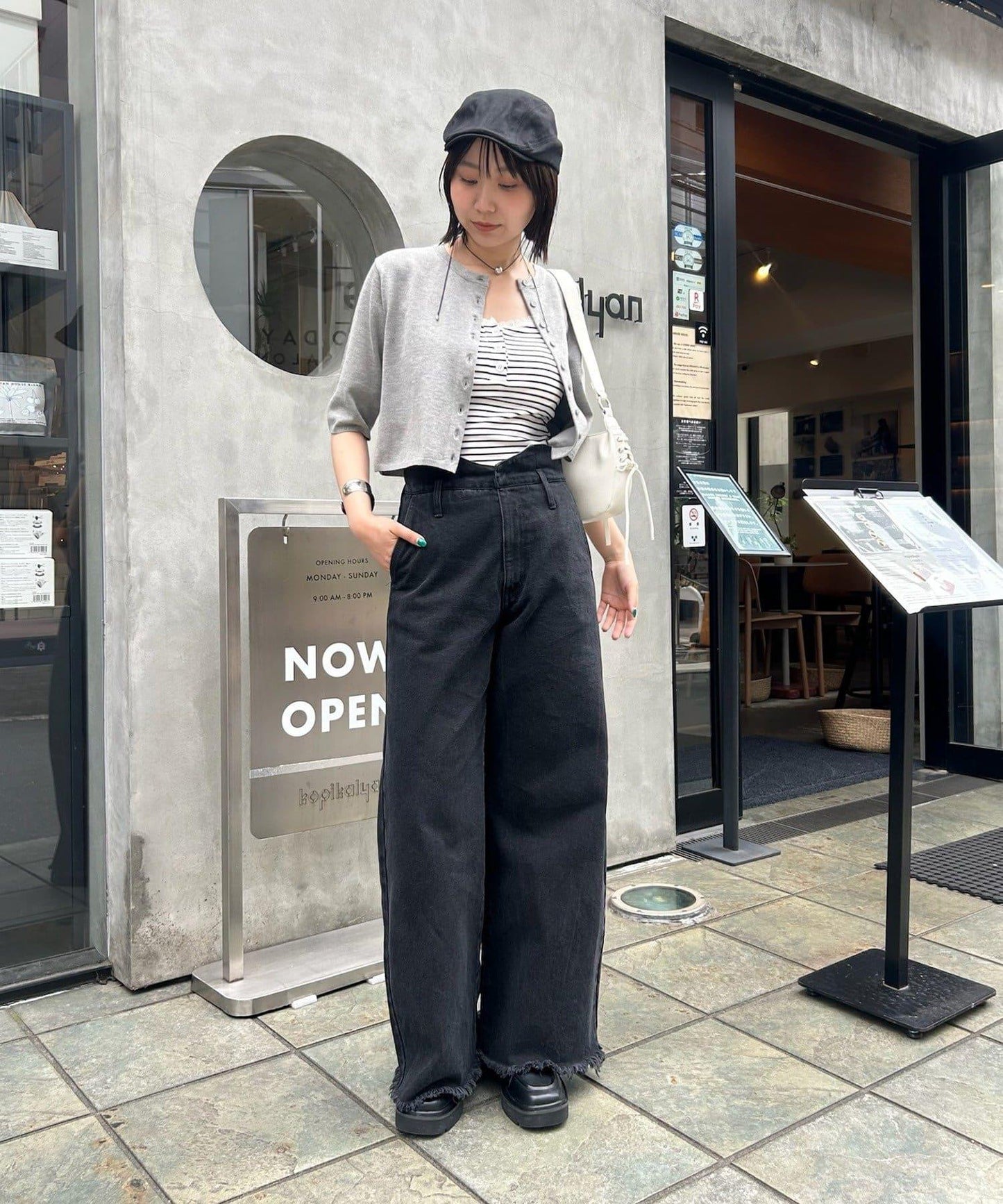 波浪牛仔褲