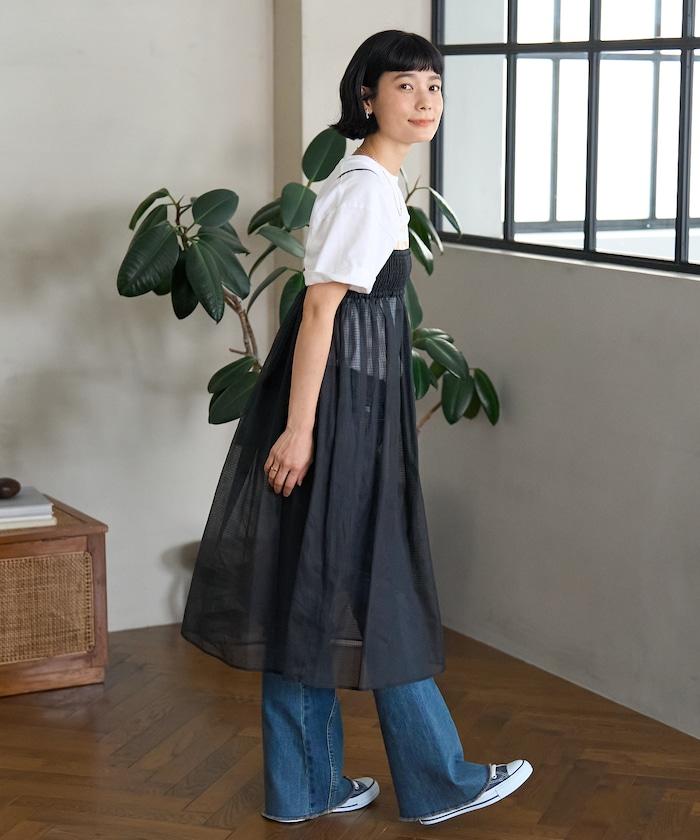 印度 2WAY 剪紗 格紋 帶式連體褲