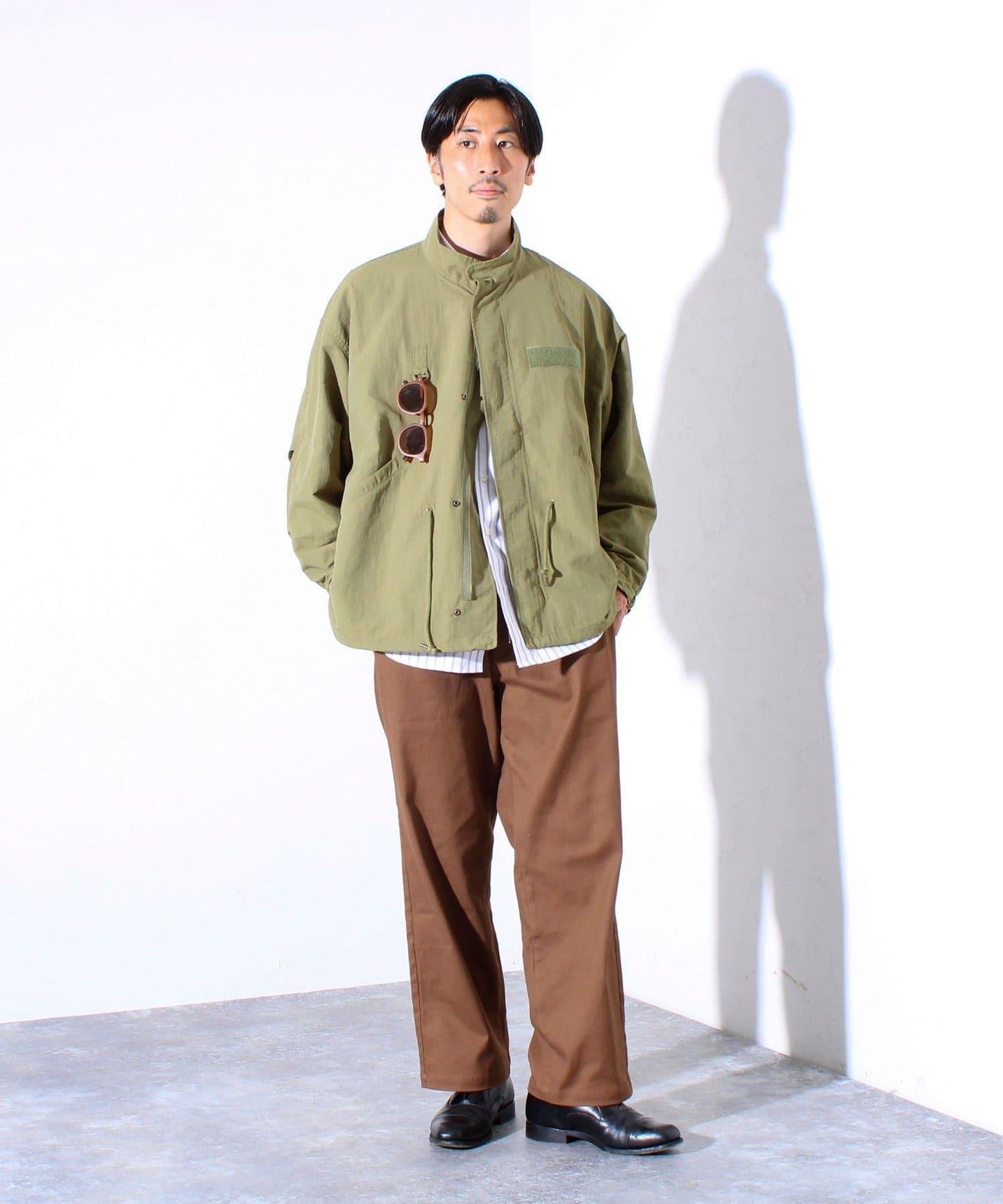 【GLOSTER】軍事風格 短款摩德風夾克 內襯網眼