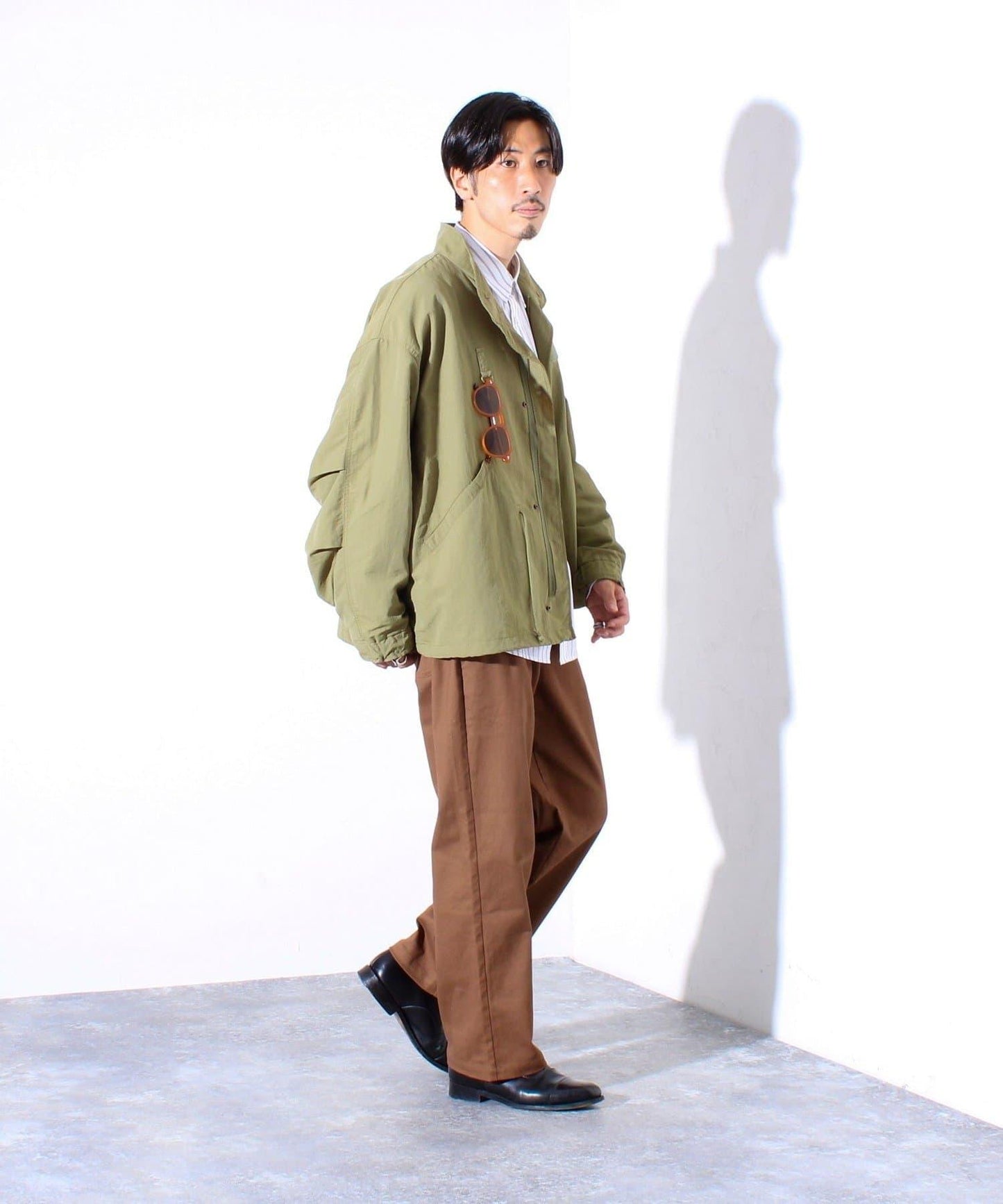 【GLOSTER】軍事風格 短款摩德風夾克 內襯網眼