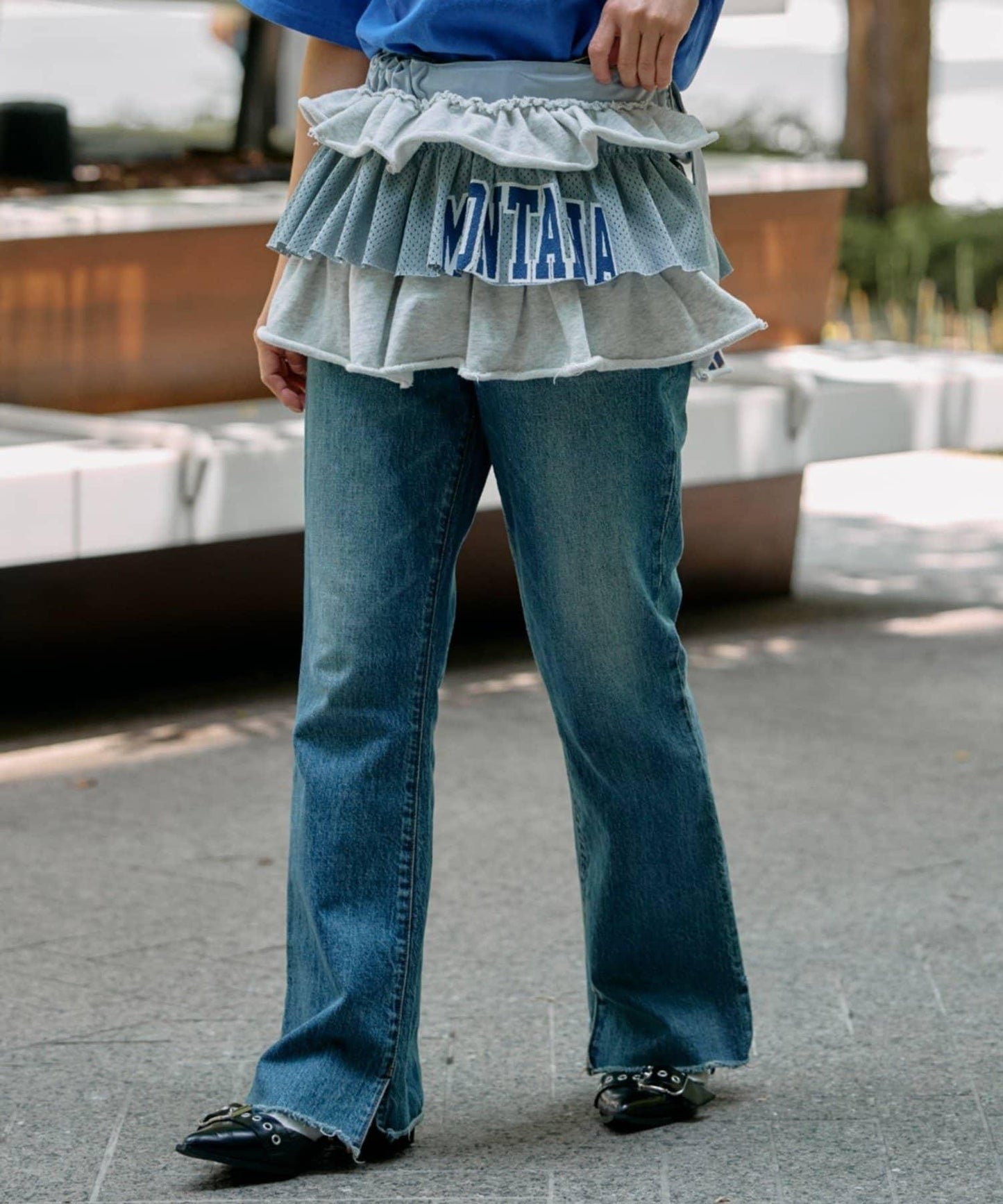 etsinta衛衣荷葉邊包裙