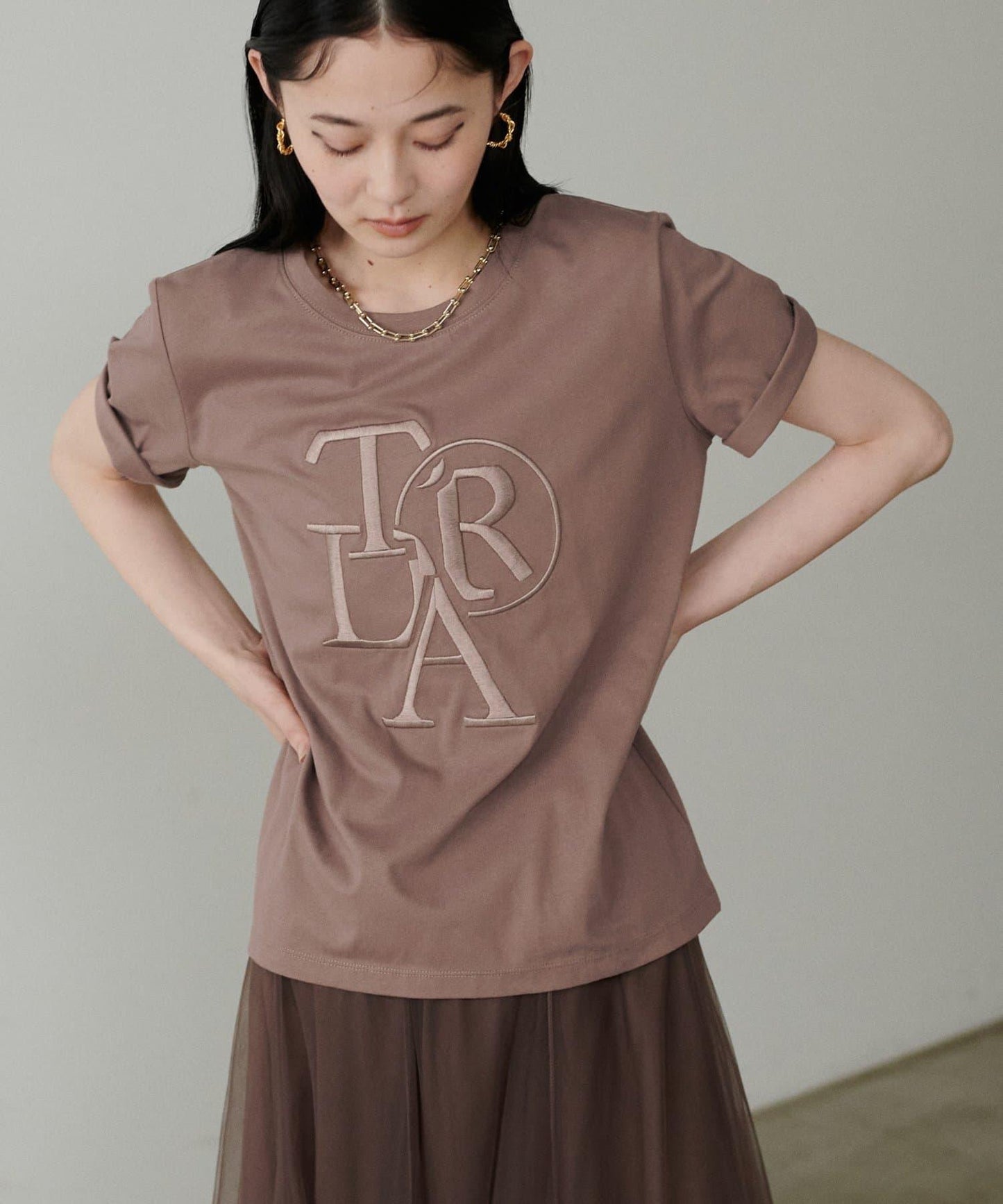 厚重LOGO刺繡T恤