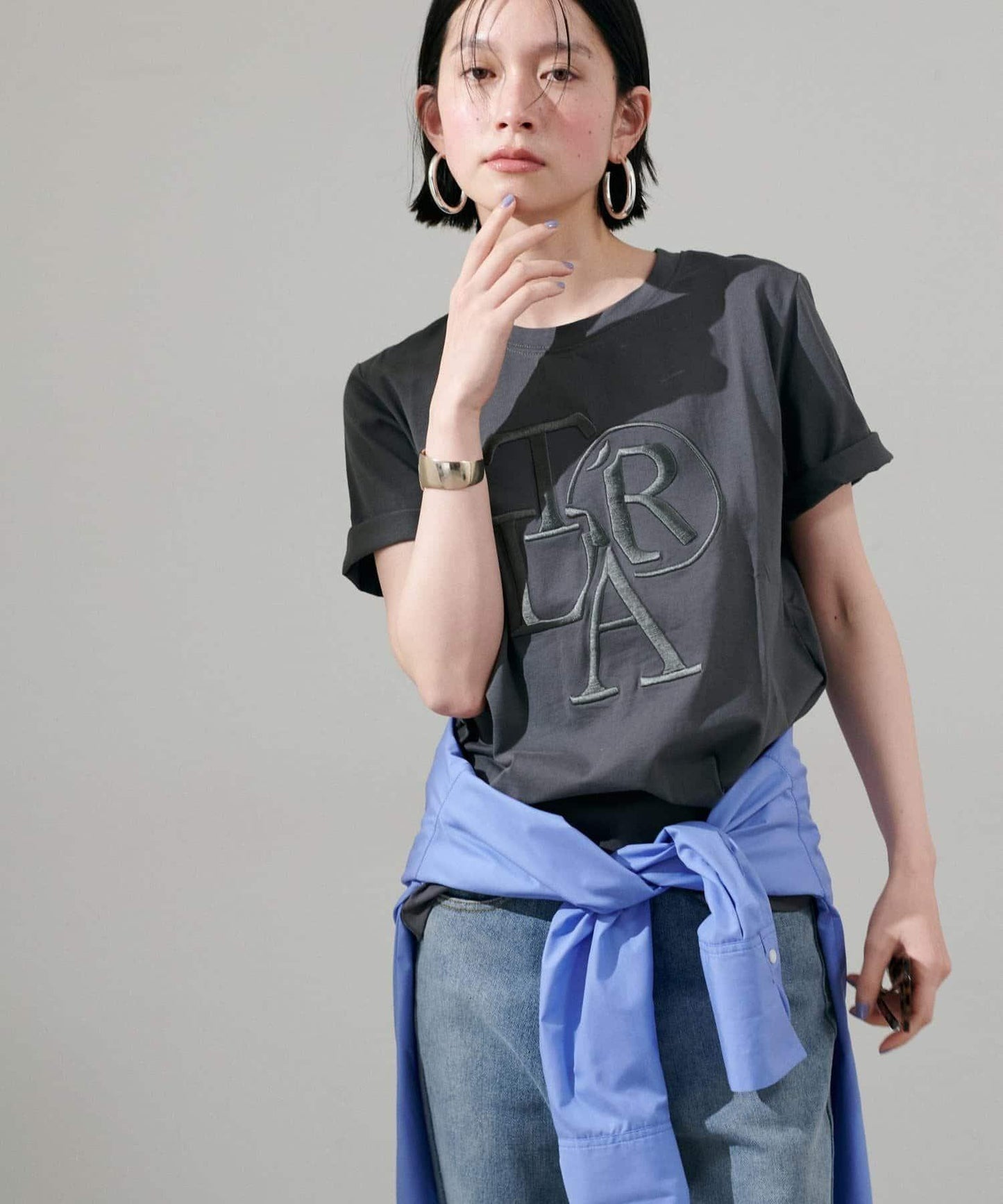 厚重LOGO刺繡T恤