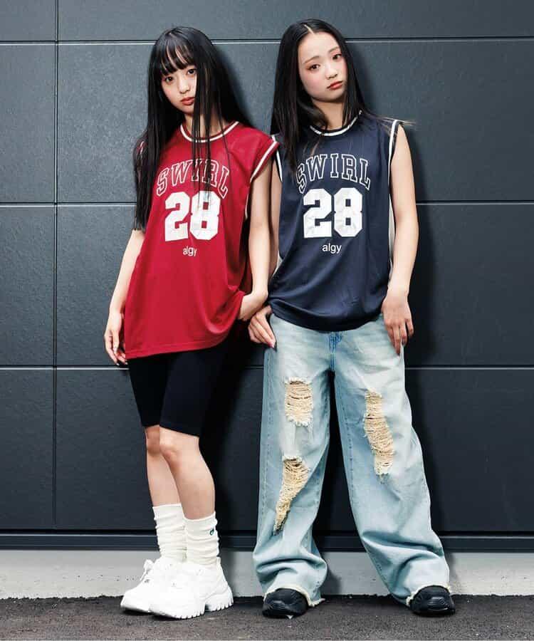 極光數字印花大背心