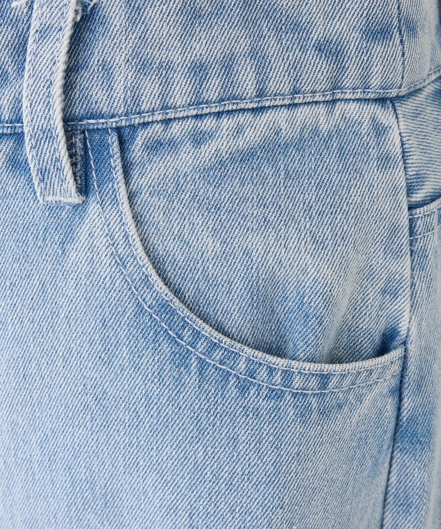 側開蝴蝶結牛仔褲