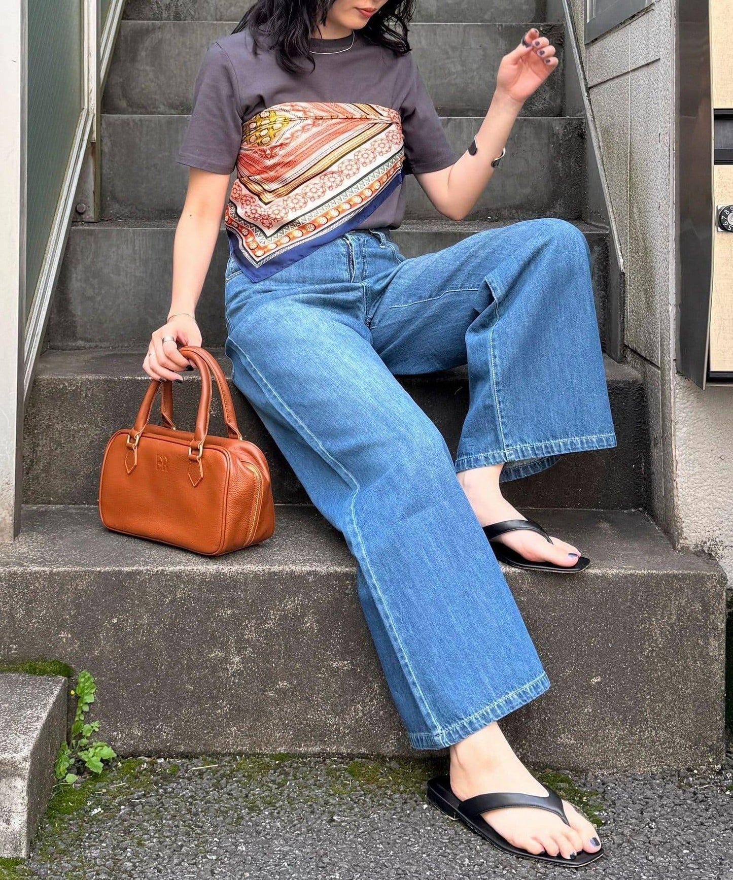 東方廣場印花絲巾