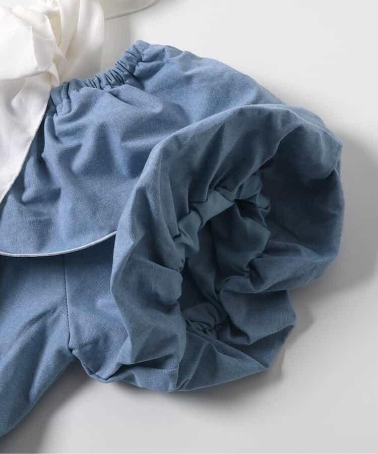 露肩蝴蝶結中長連衣裙