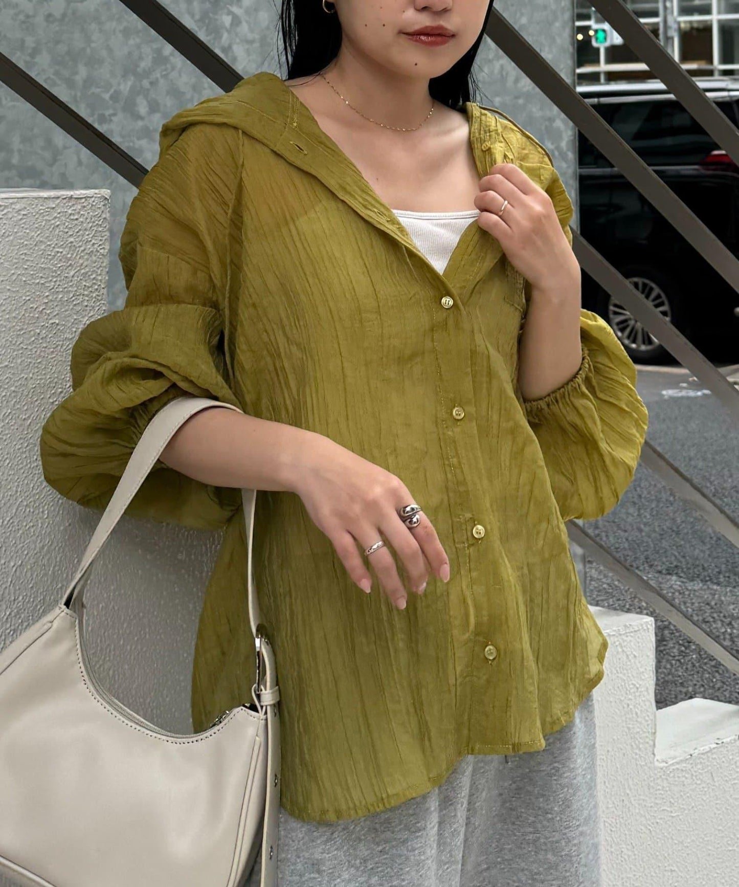 透視連帽襯衫